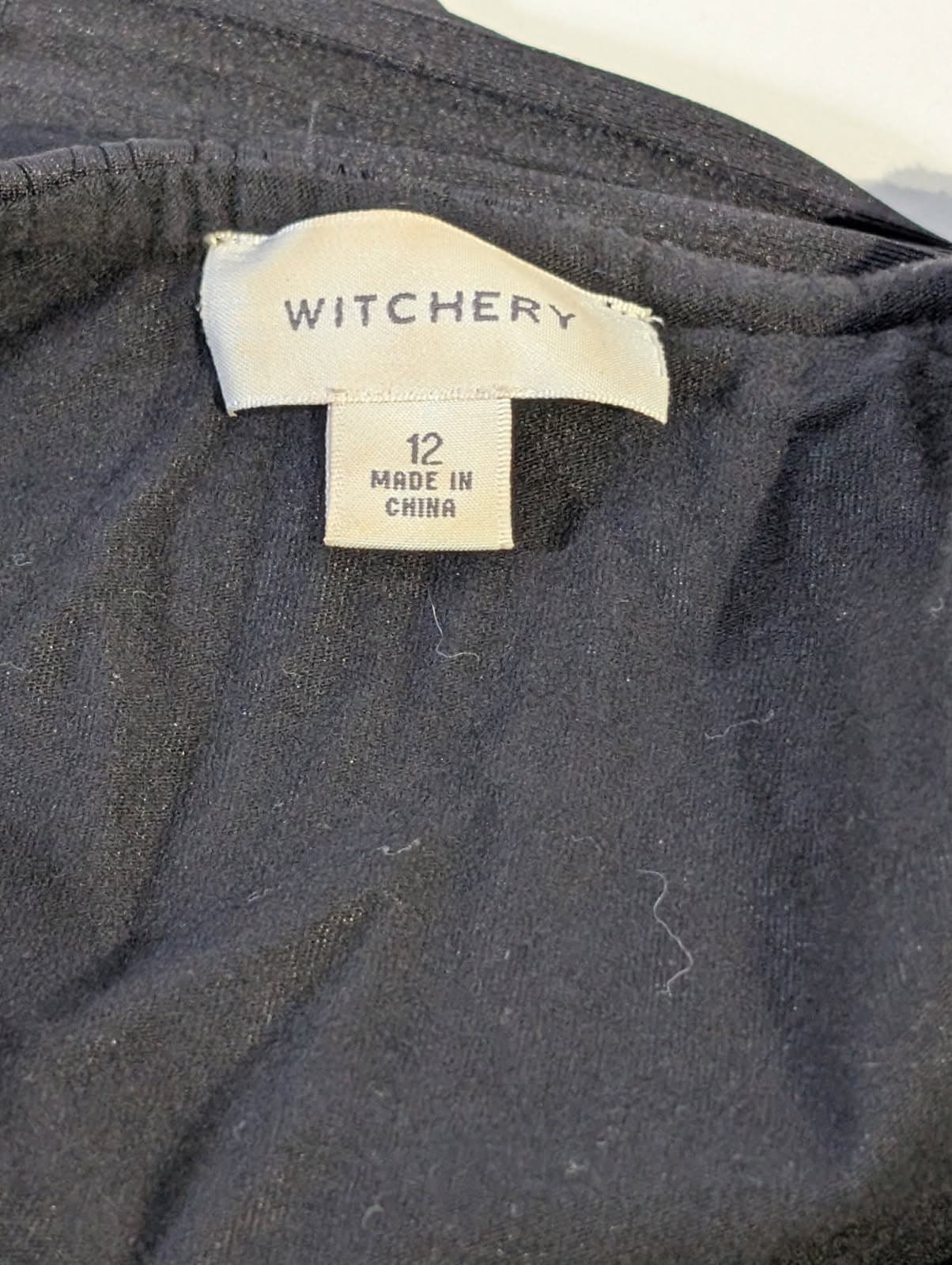 Witchery Black Pleated Sleeveless Dress - Size 12 — photo 7 of 8