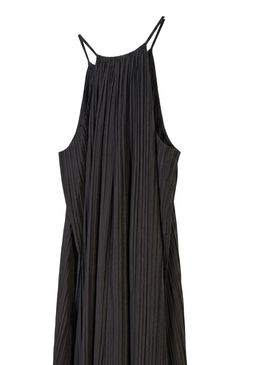 Witchery Black Pleated Sleeveless Dress - Size 12 — photo 1 of 8