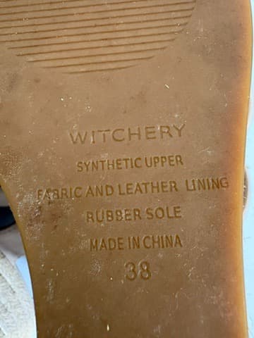 Witchery Espadrille Wedge Sandals Nude Suede EU 38 — photo 2 of 4