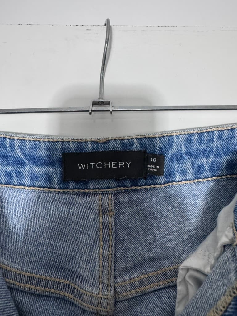 Witchery High-Rise Denim Jeans - Light Wash Women's Size 10 — photo 5 of 6