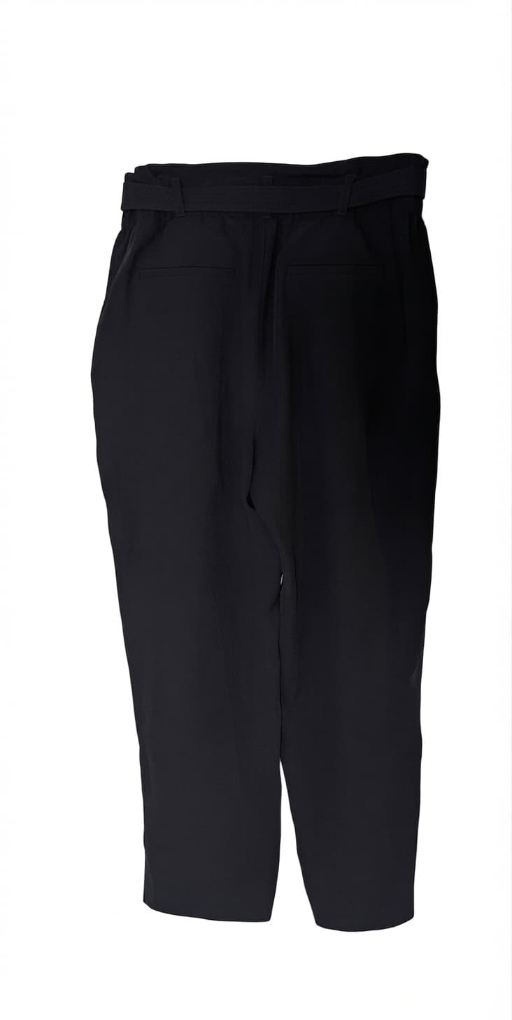 Witchery High-Waisted Belted Trousers Black Women's Size 16 — photo 1 of 5