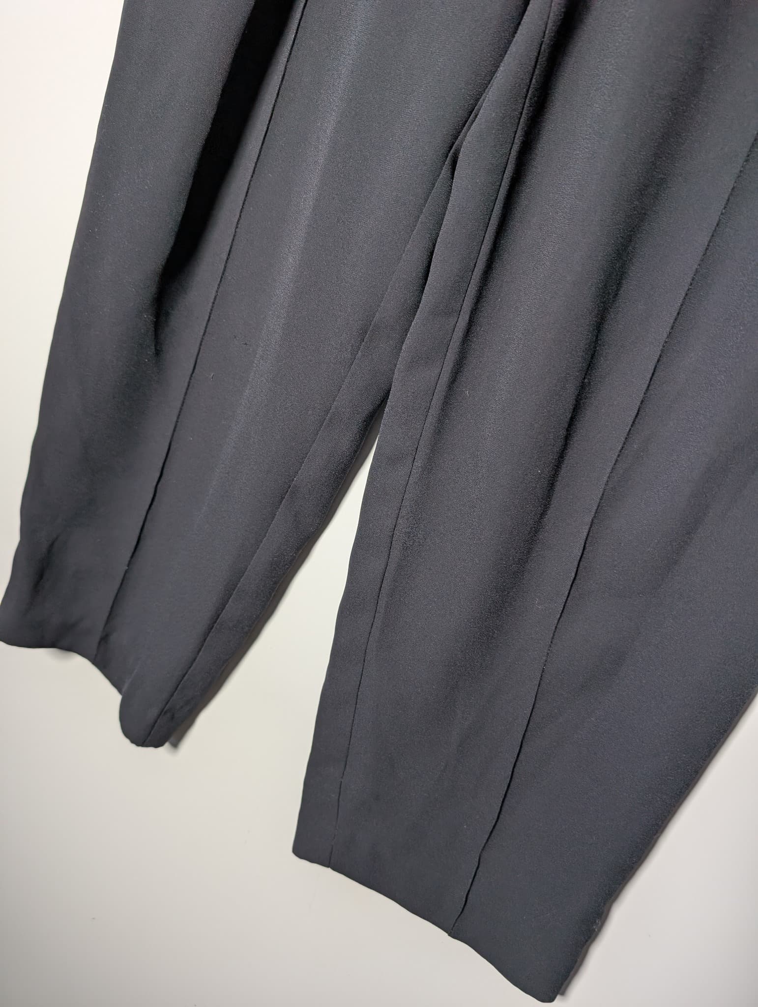 Witchery High-Waisted Tie-Waist Trousers Black Women's Size 16 — photo 3 of 7