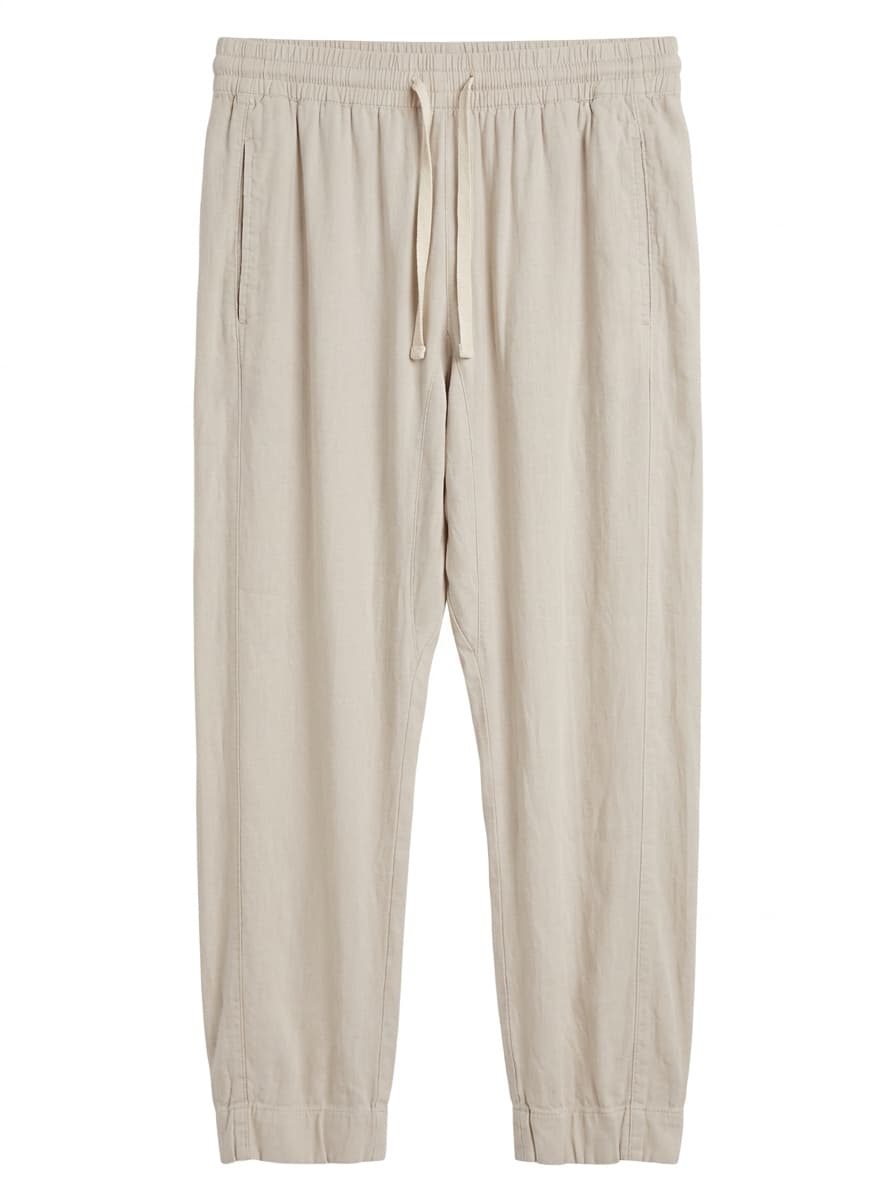 Witchery Linen Blend Drawstring Jogger Pants Beige Women's Size 12 — photo 1 of 8