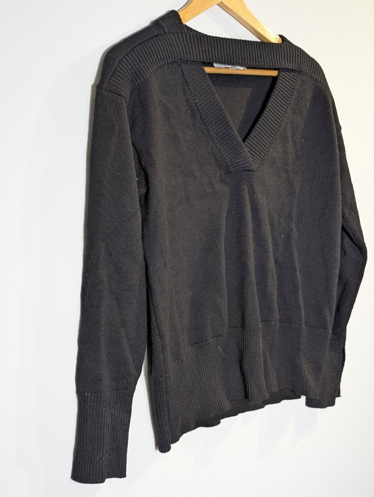 Witchery Merino Wool Ribbed Knit Sweater Black Size XS — photo 4 of 8