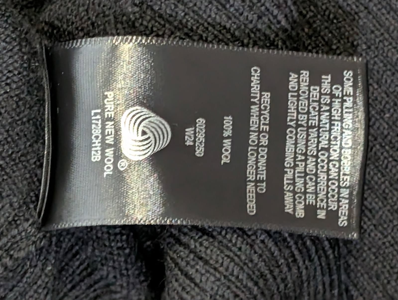 Witchery Merino Wool Ribbed Knit Sweater Black Size XS — photo 5 of 8