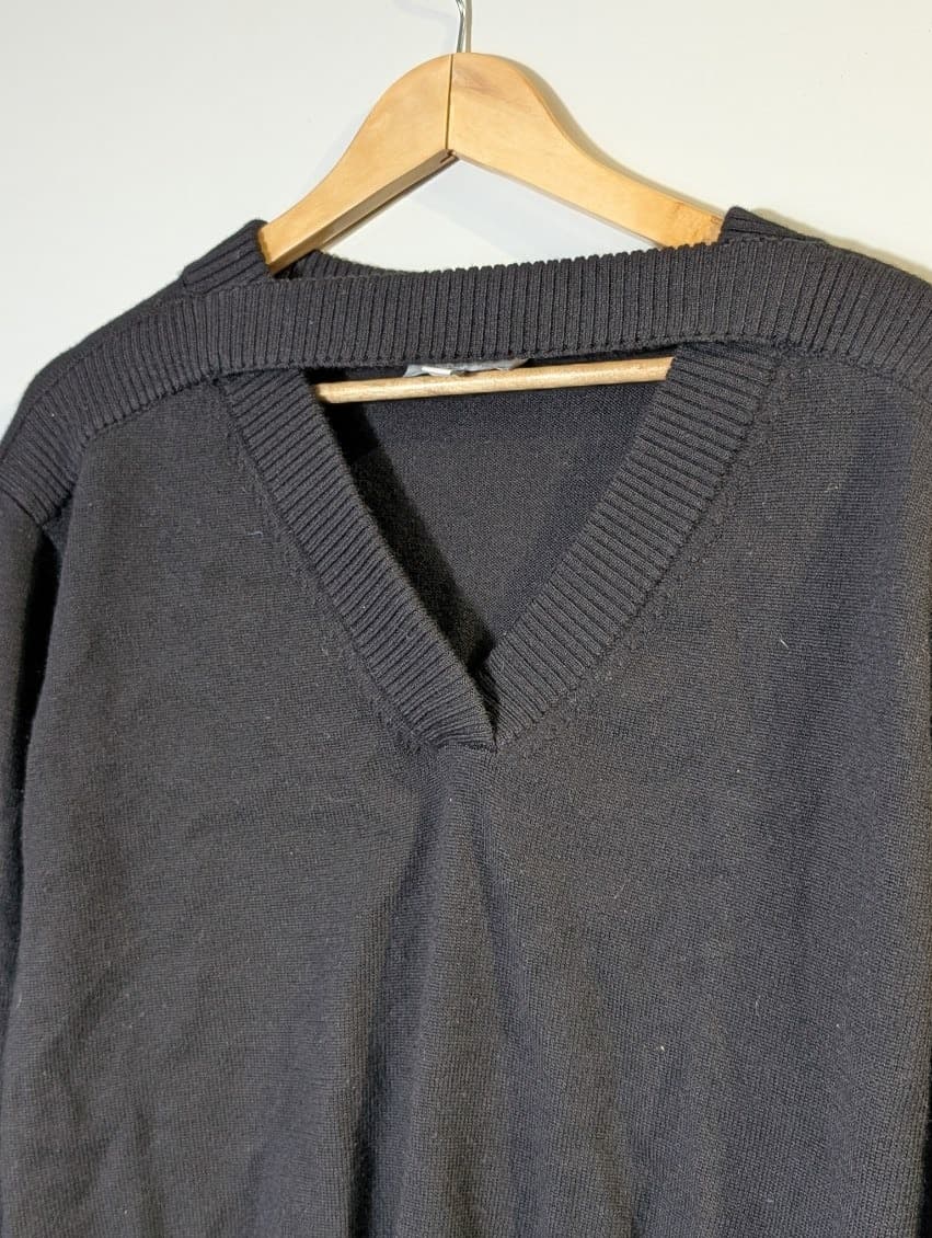 Witchery Merino Wool Ribbed Knit Sweater Black Size XS — photo 6 of 8