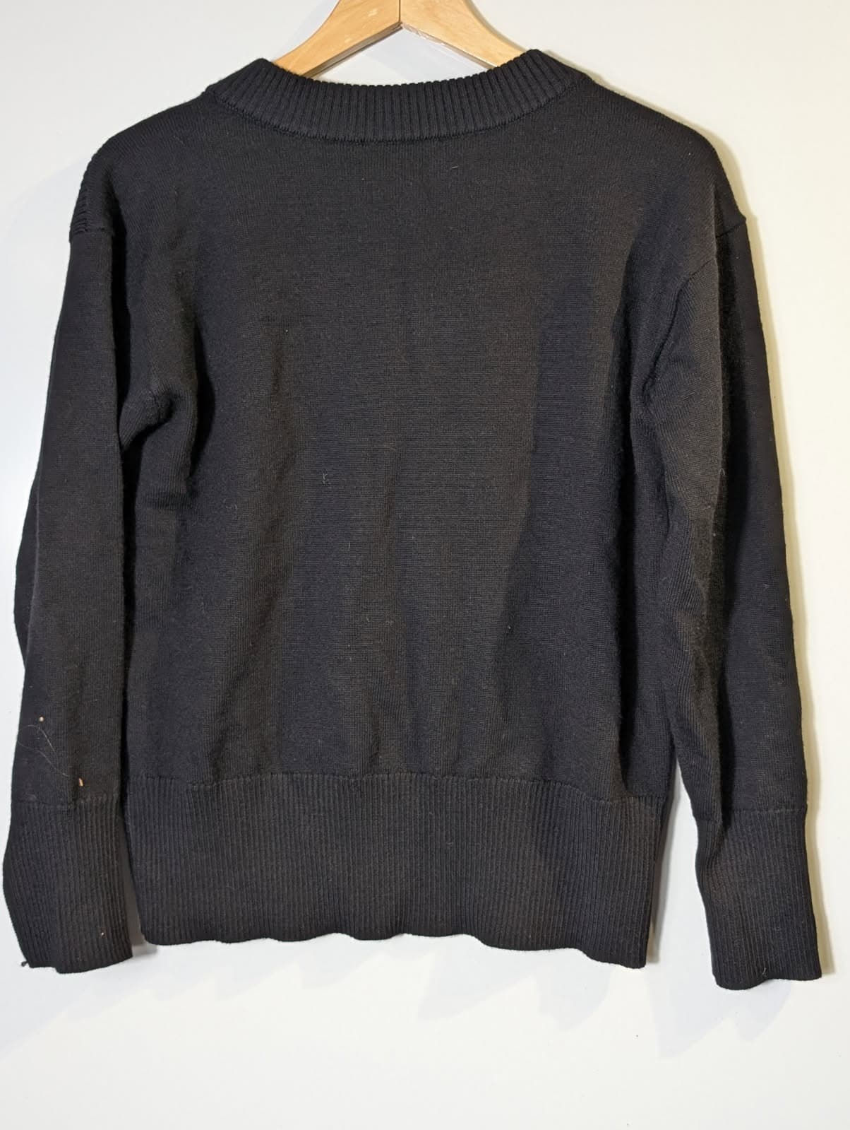 Witchery Merino Wool Ribbed Knit Sweater Black Size XS — photo 7 of 8