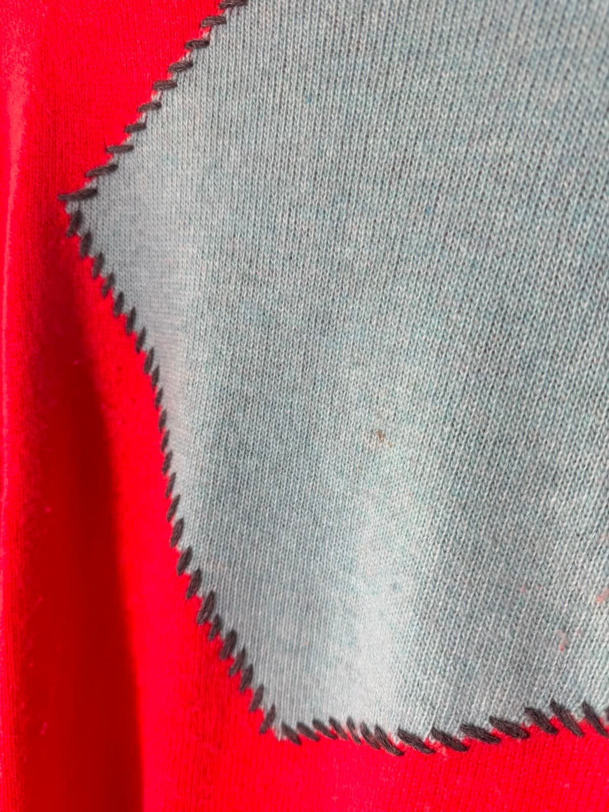 Zaket & Plover Colorblock Turtleneck Sweater Red and Teal Size M — photo 2 of 5