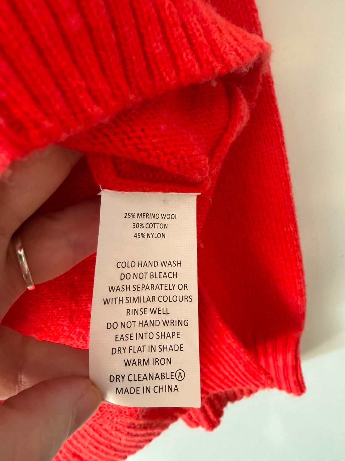 Zaket & Plover Colorblock Turtleneck Sweater Red and Teal Size M — photo 4 of 5