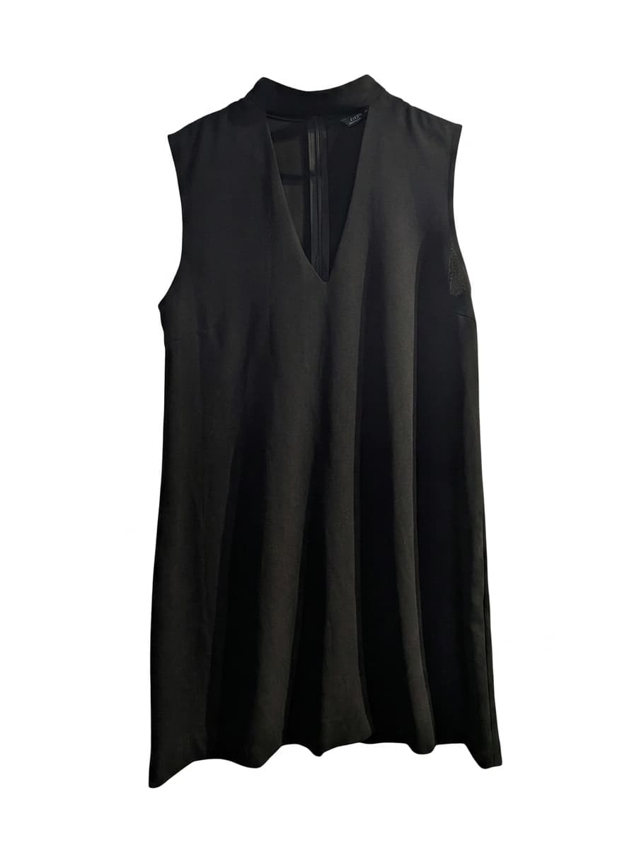 Zara Black Sleeveless Choker Neck Mini Dress - Size M — photo 1 of 4