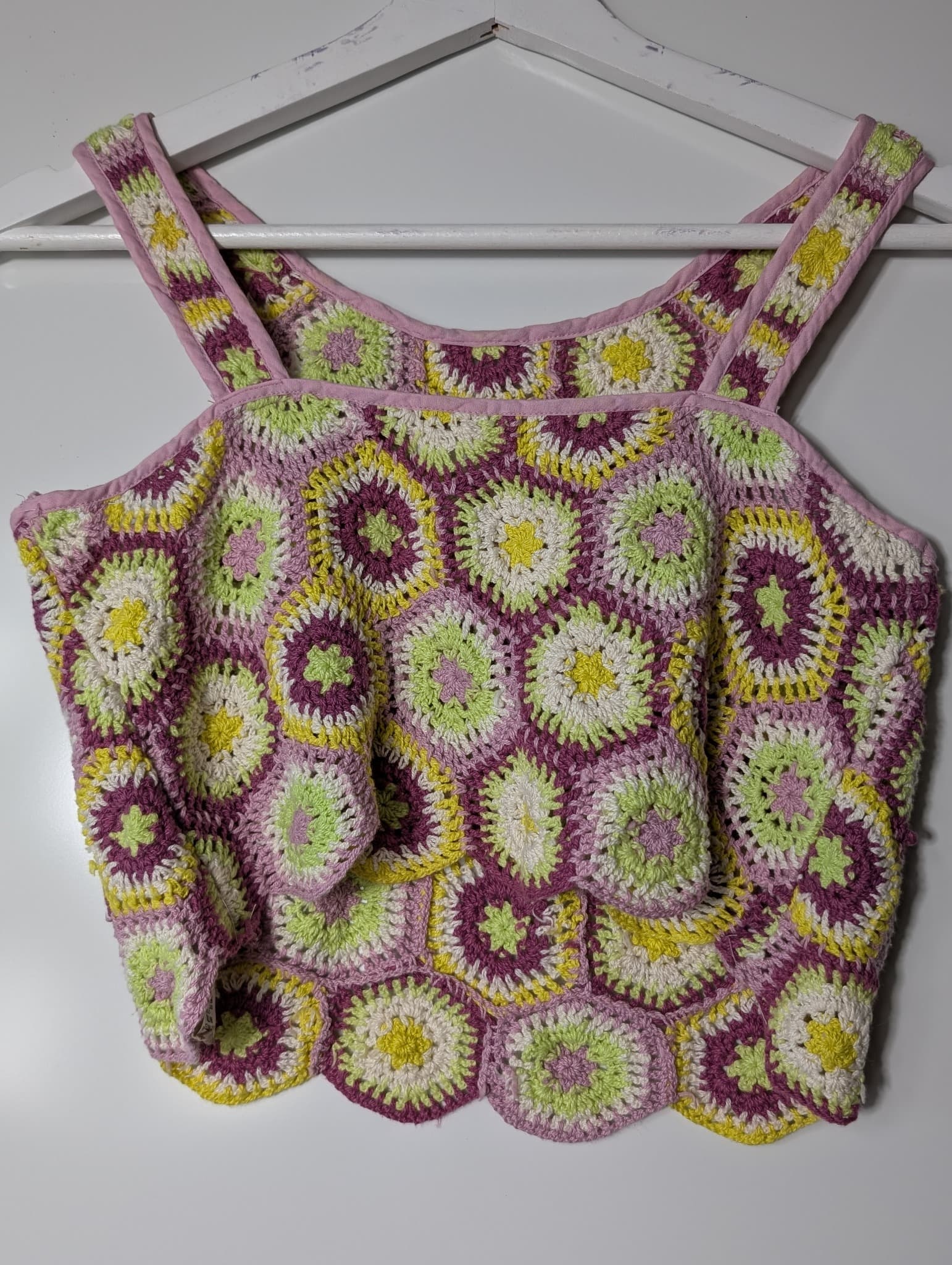 Zara Crochet Granny Square Tank Top - Girls 13-14 / Adult XS — photo 4 of 6