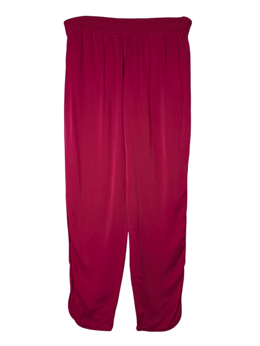 Zara Hot Pink Elastic Waist Trousers - Size M — photo 1 of 7