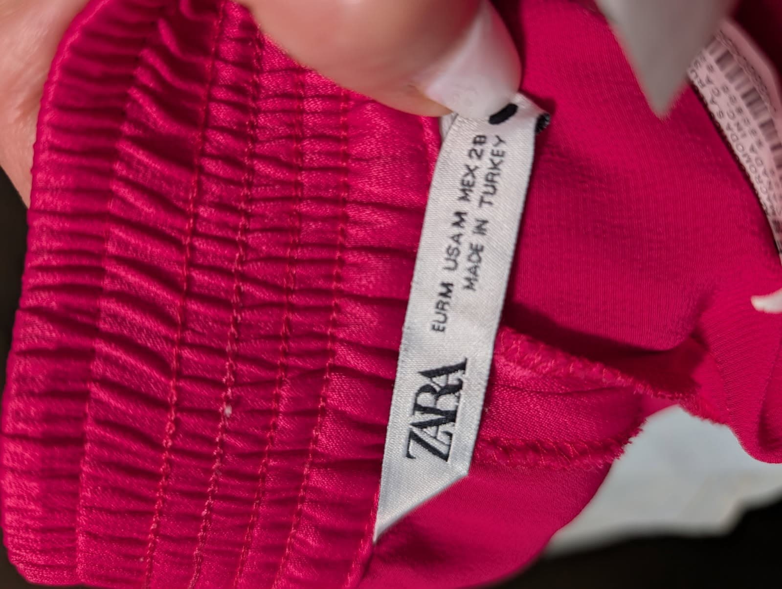 Zara Hot Pink Elastic Waist Trousers - Size M — photo 5 of 7