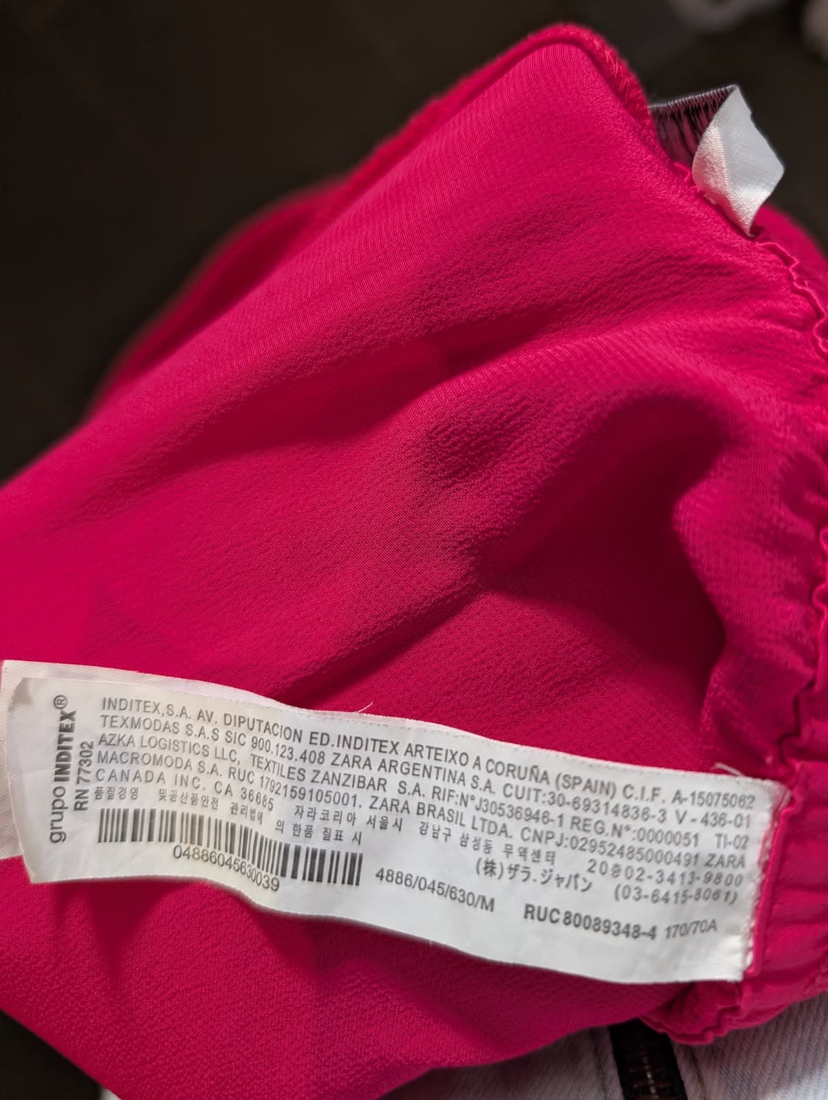 Zara Hot Pink Elastic Waist Trousers - Size M — photo 6 of 7