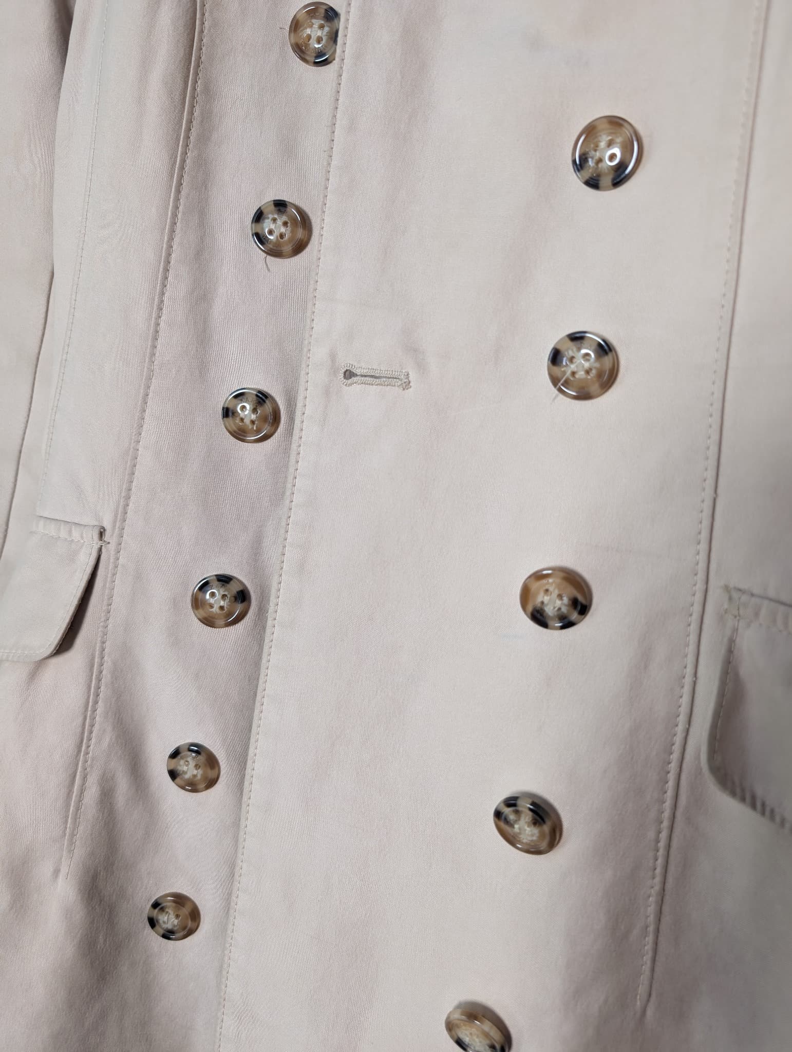 ZARA WOMAN Double-Breasted Trench Coat Beige Size M — photo 2 of 9