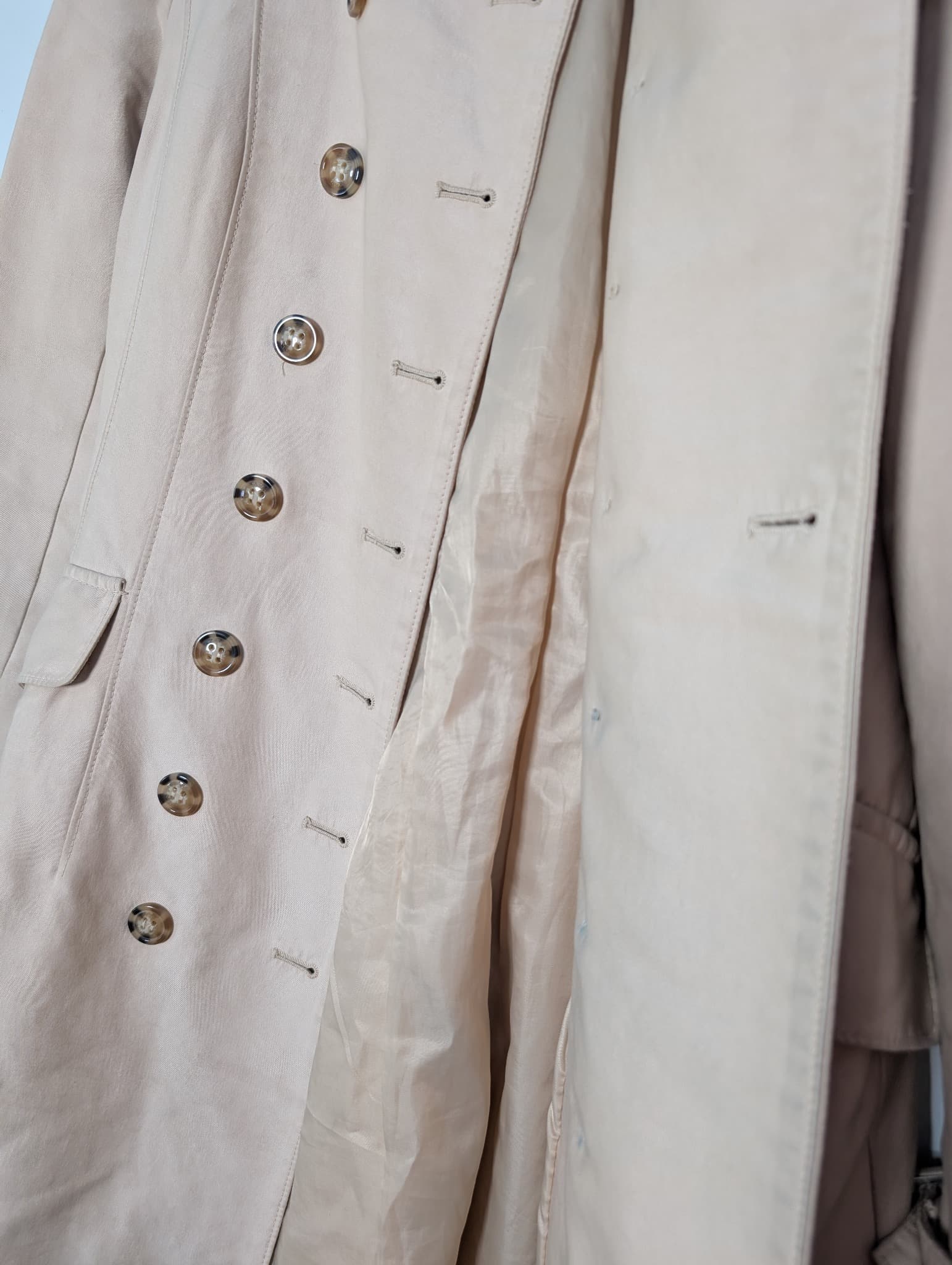 ZARA WOMAN Double-Breasted Trench Coat Beige Size M — photo 3 of 9