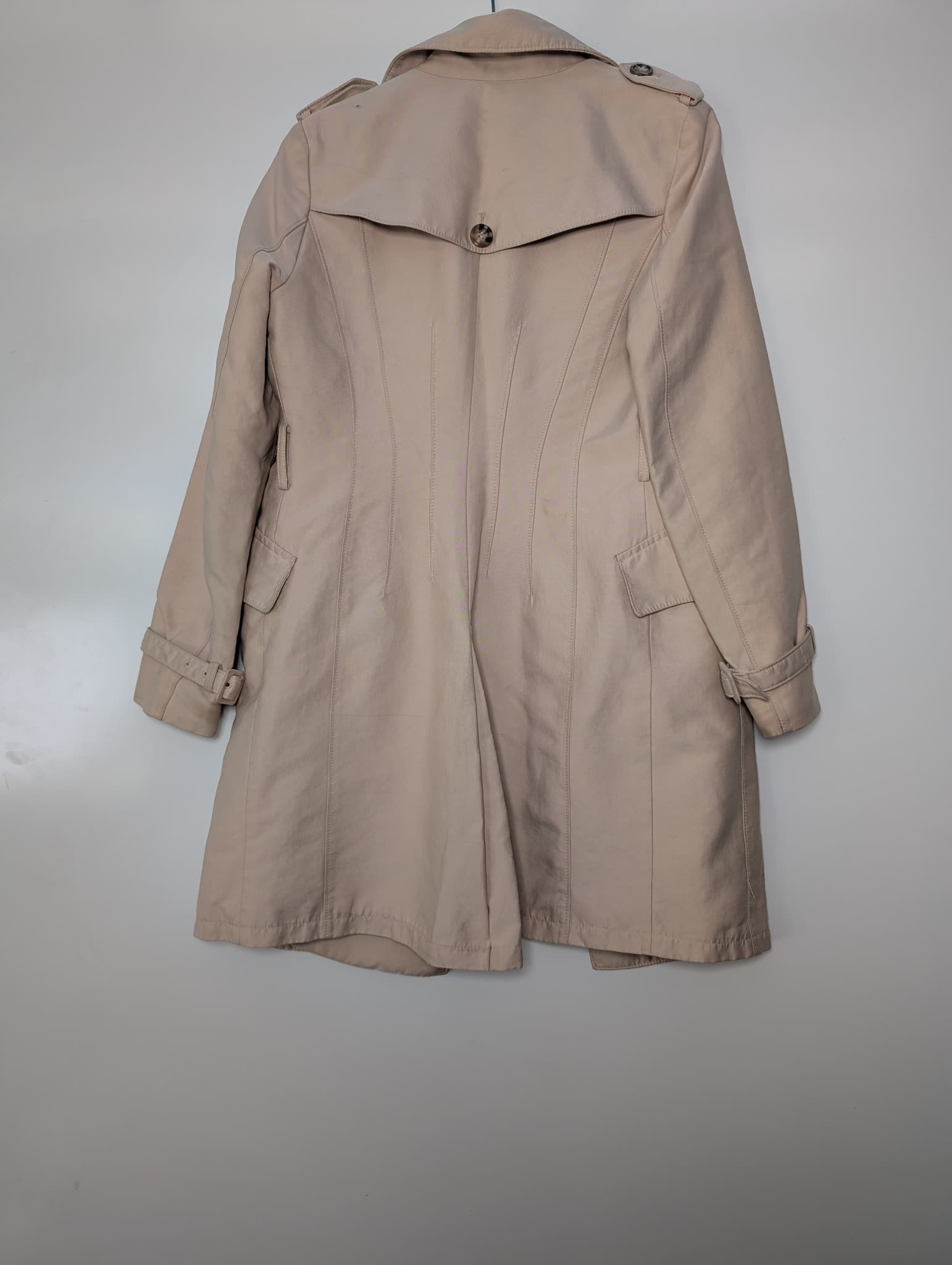 ZARA WOMAN Double-Breasted Trench Coat Beige Size M — photo 5 of 9