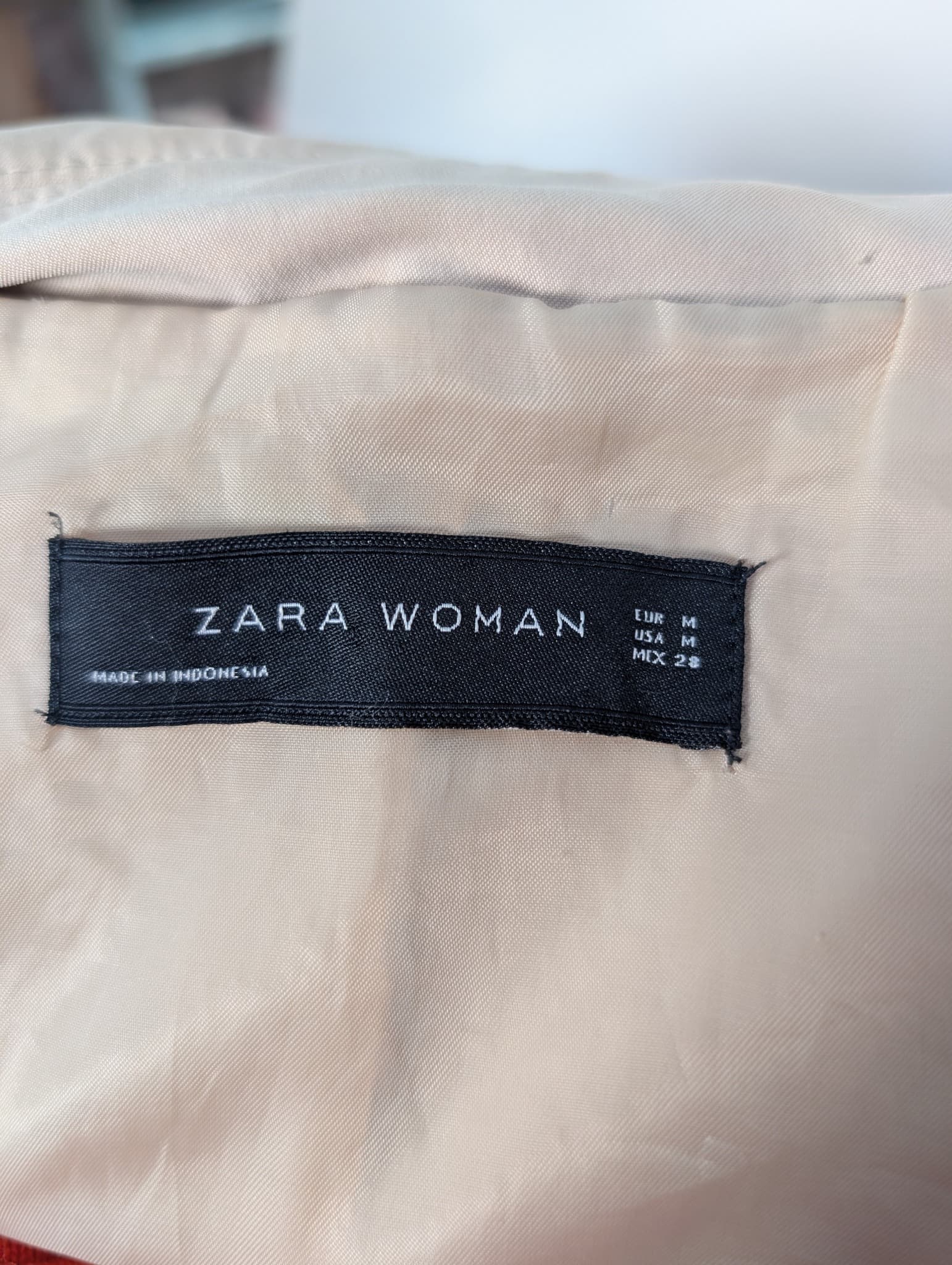 ZARA WOMAN Double-Breasted Trench Coat Beige Size M — photo 7 of 9
