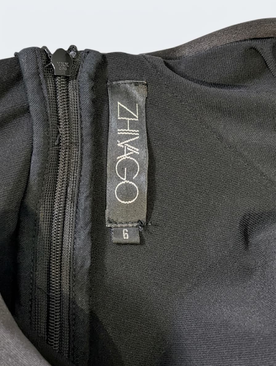 Zhivago Women's Black Structured Mini Dress - Size 6 — photo 2 of 6