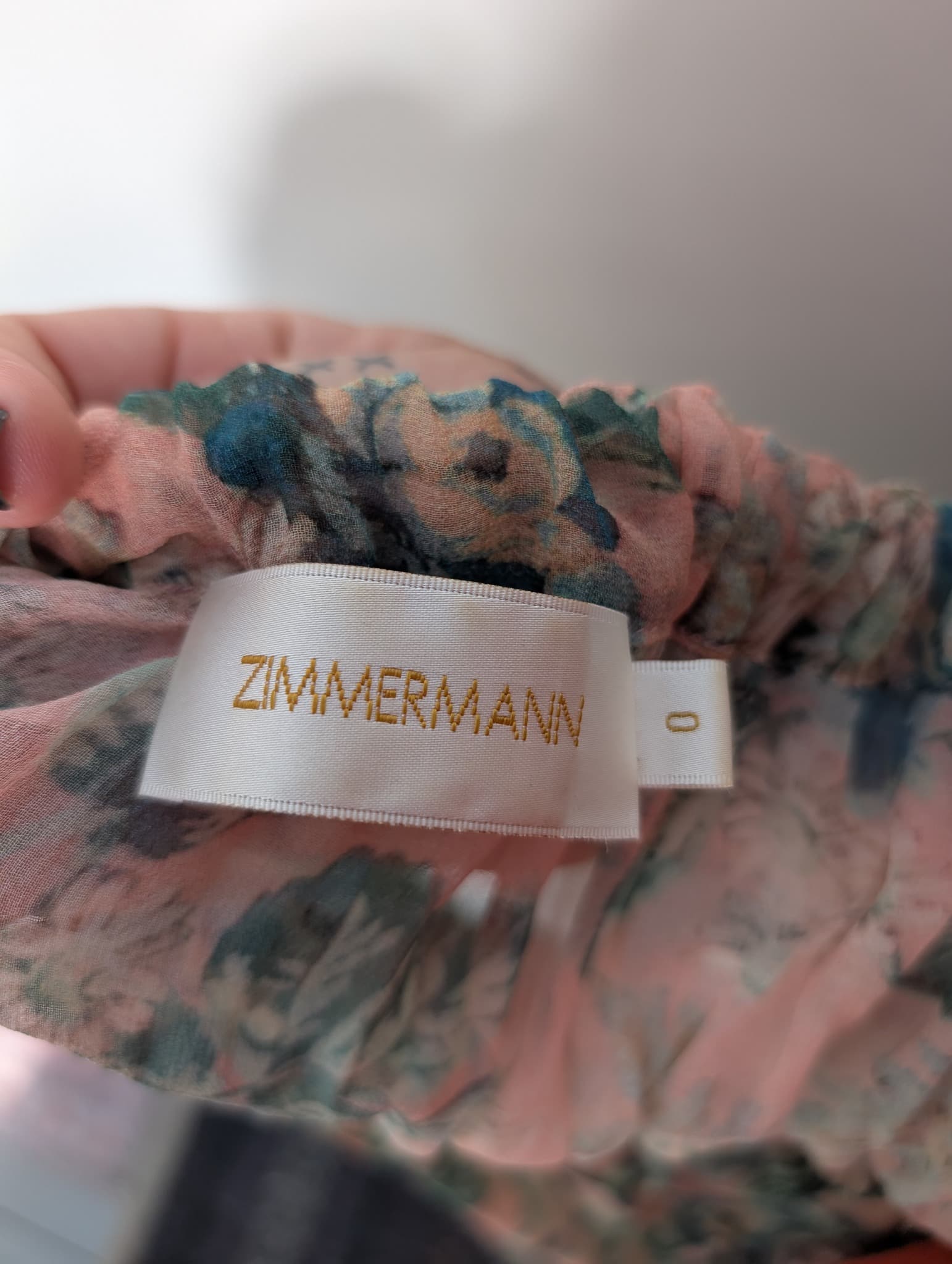 Zimmermann Floral Silk Slip Dress and Duster Robe Set Pink Size 0 — photo 7 of 12