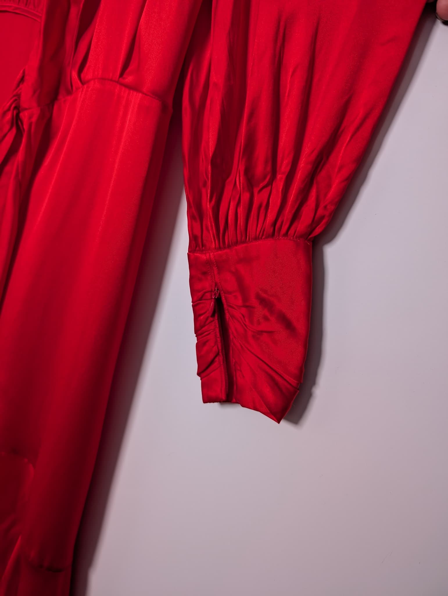 Zimmermann Silk Wrap Midi Dress Red Size 0P — photo 3 of 9