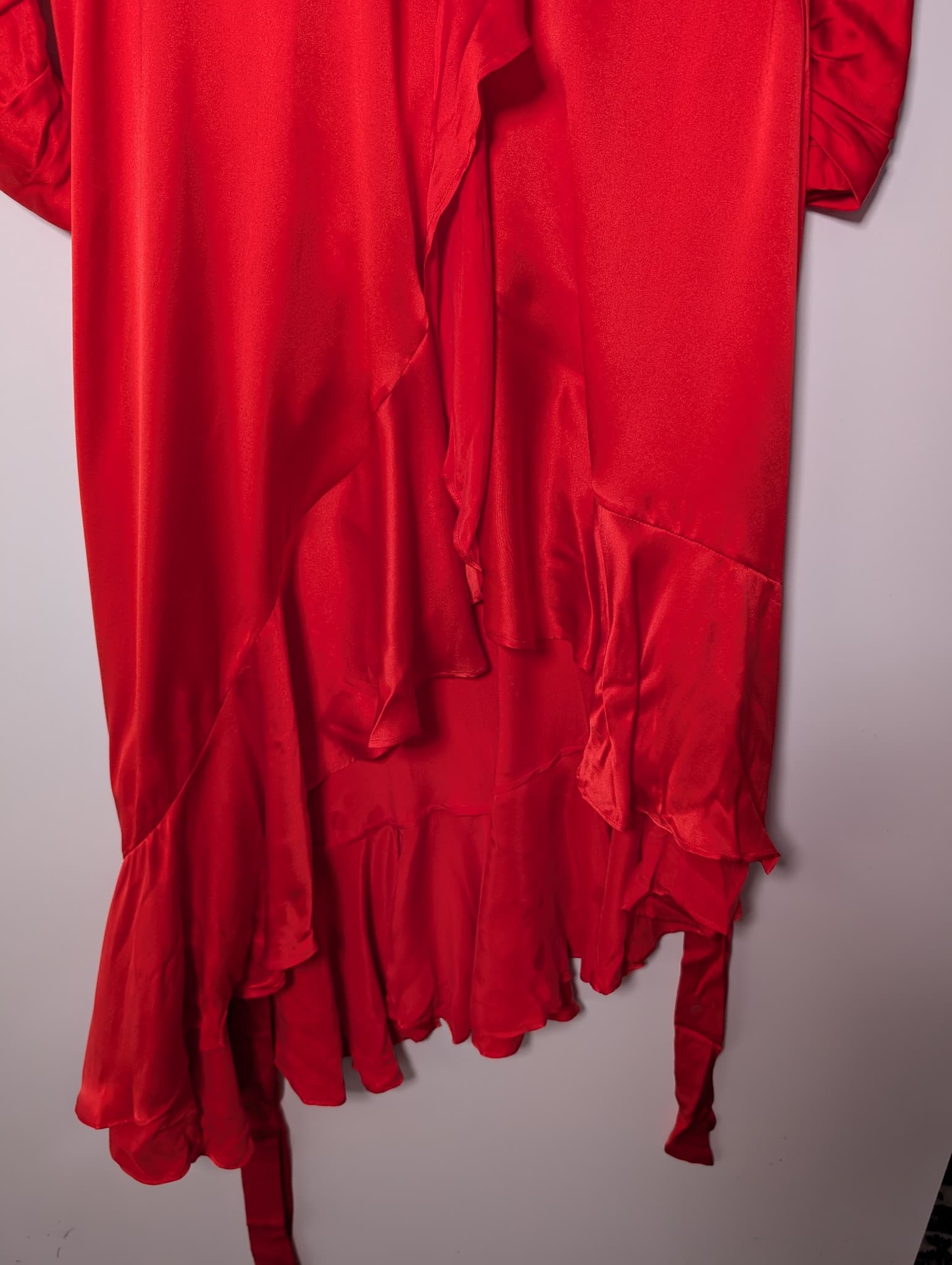 Zimmermann Silk Wrap Midi Dress Red Size 0P — photo 4 of 9