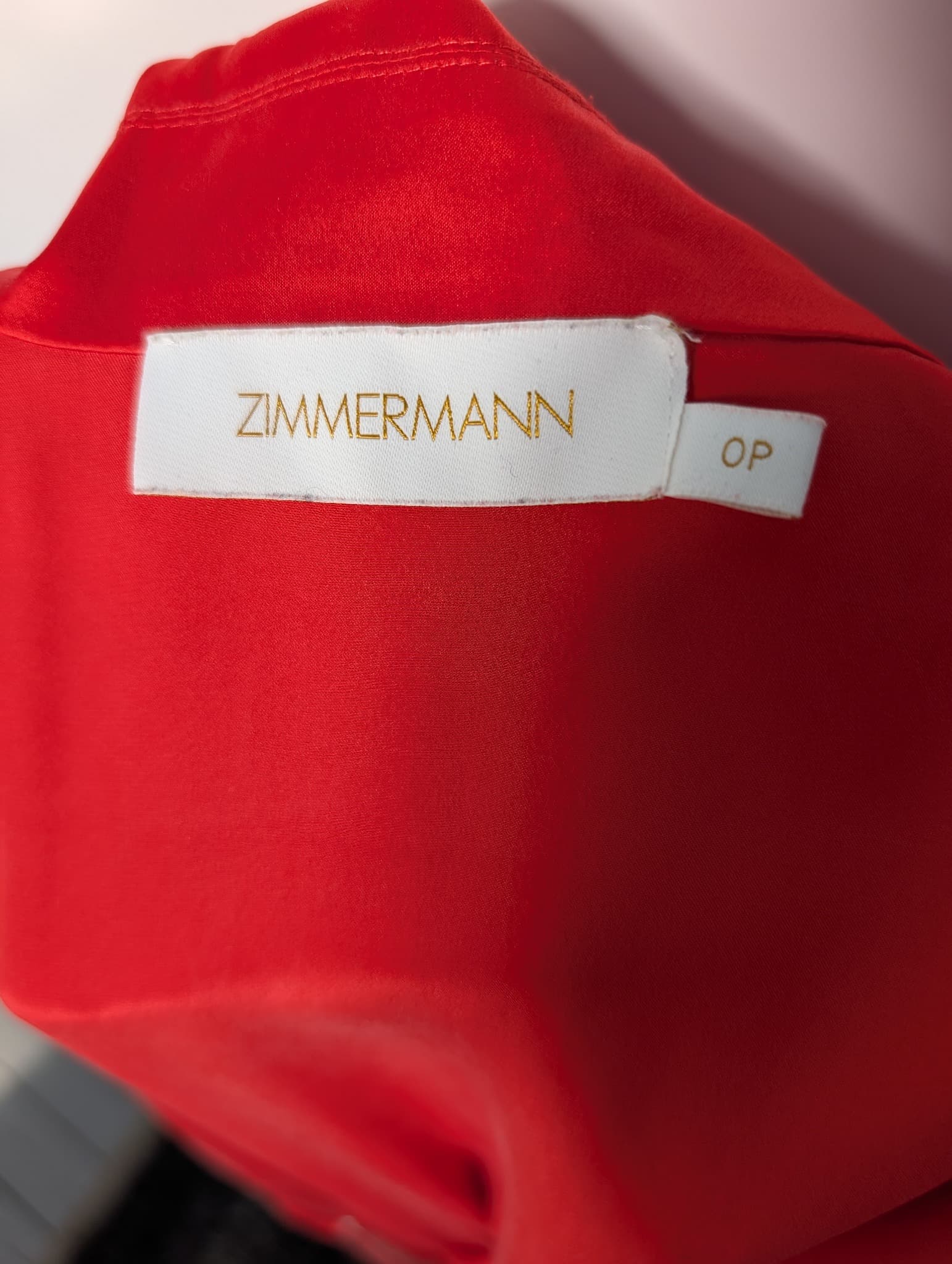 Zimmermann Silk Wrap Midi Dress Red Size 0P — photo 7 of 9