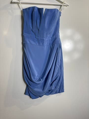 Zimmermann Strapless Corset Mini Dress Blue Size 1 — photo 1 of 4