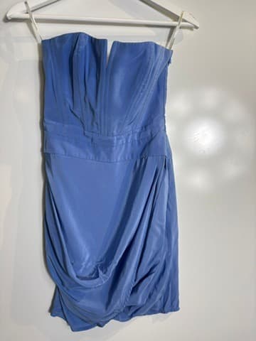 Zimmermann Strapless Corset Mini Dress Blue Size 1 — photo 4 of 4