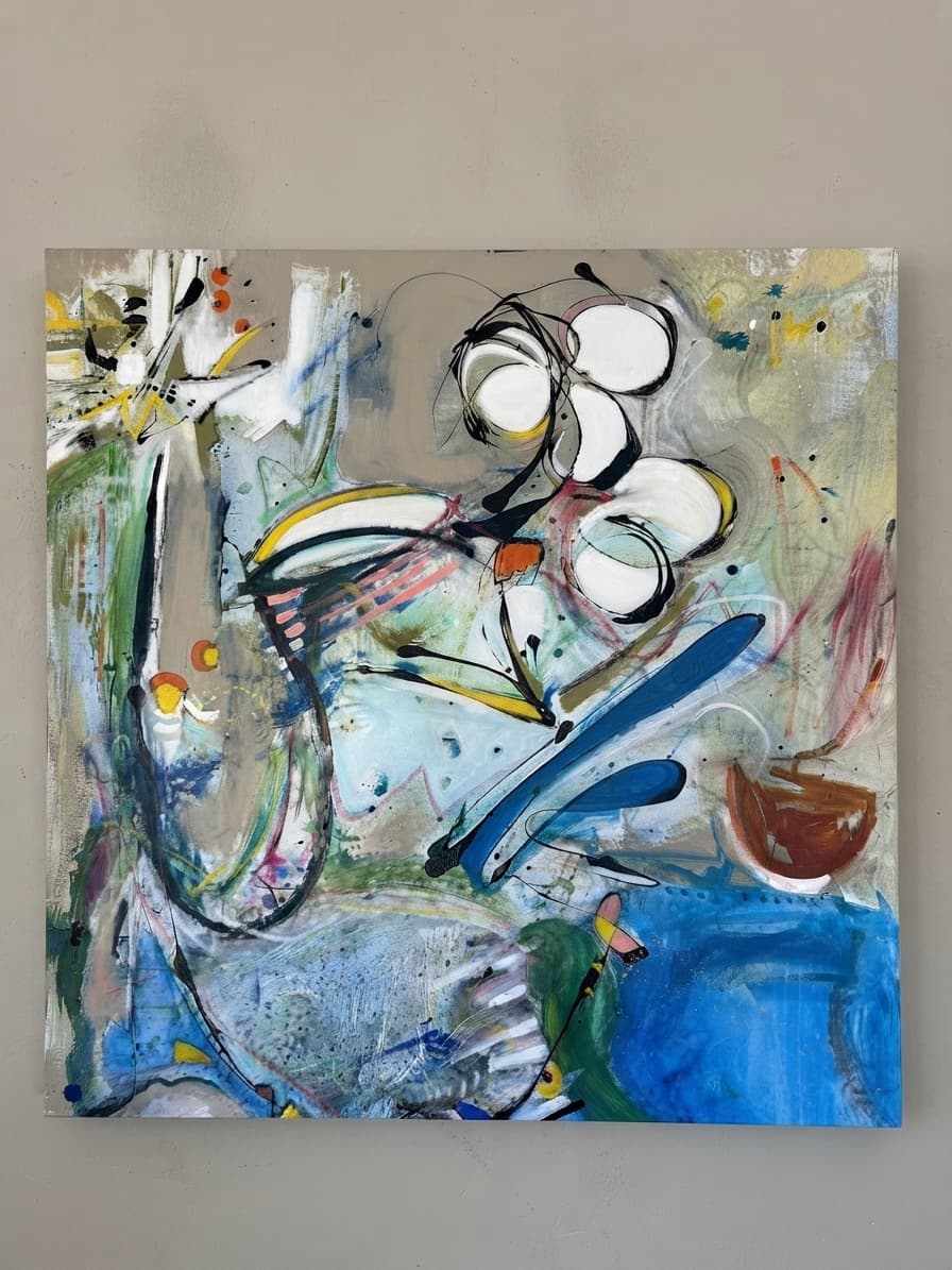 Zoe Ellenberg Original Abstract Expressionist Painting Large Statement Piece 260cm x 135cm — photo 2 of 9