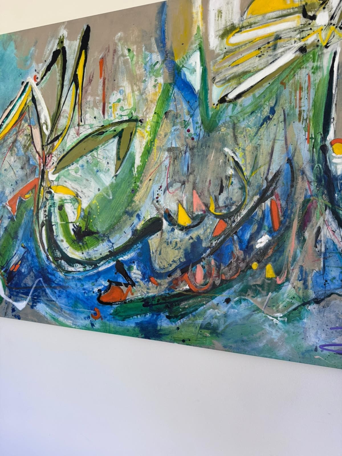 Zoe Ellenberg Original Abstract Expressionist Painting Large Statement Piece 260cm x 135cm — photo 8 of 9