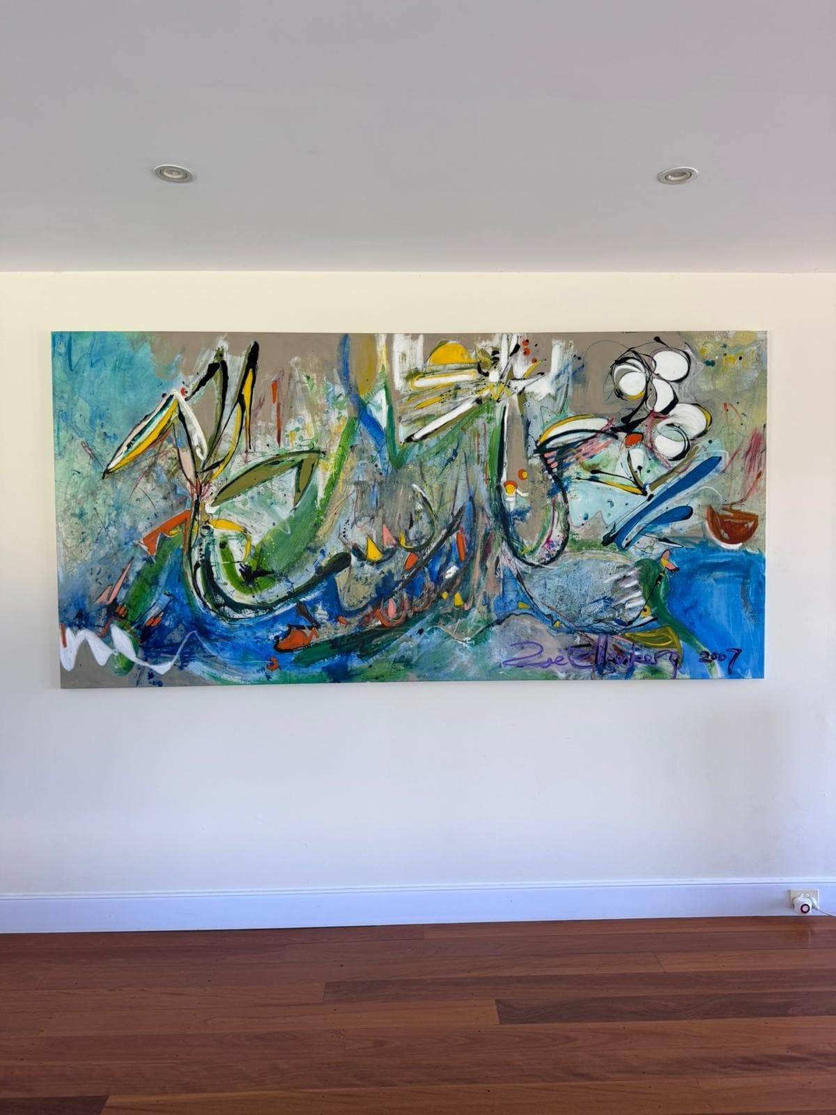 Zoe Ellenberg Original Abstract Expressionist Painting Large Statement Piece 260cm x 135cm — photo 3 of 9
