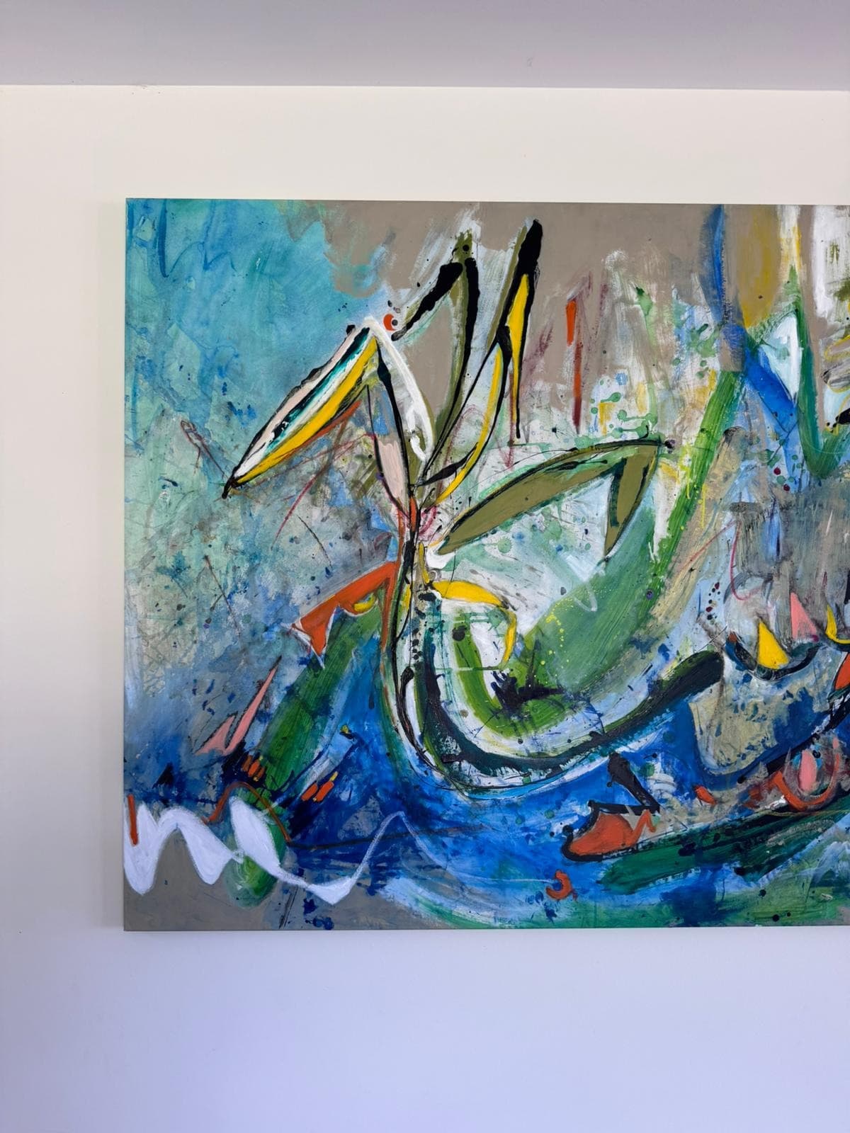 Zoe Ellenberg Original Abstract Expressionist Painting Large Statement Piece 260cm x 135cm — photo 4 of 9