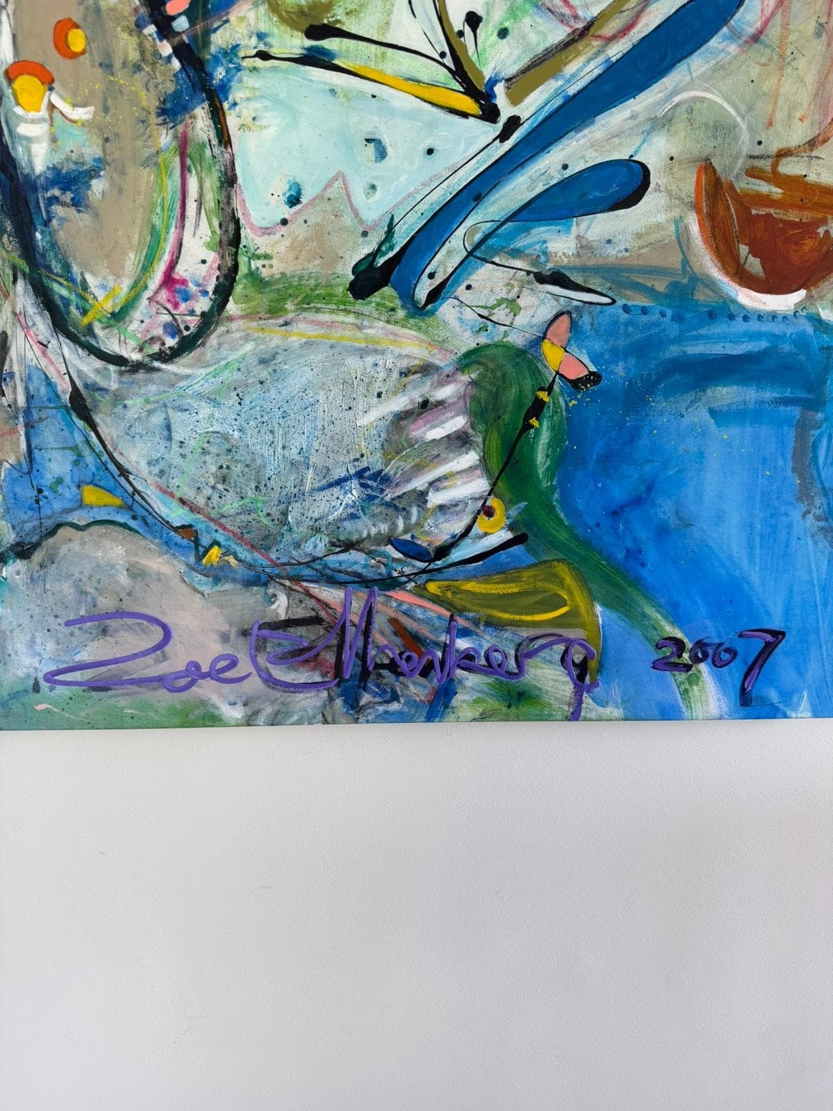 Zoe Ellenberg Original Abstract Expressionist Painting Large Statement Piece 260cm x 135cm — photo 5 of 9