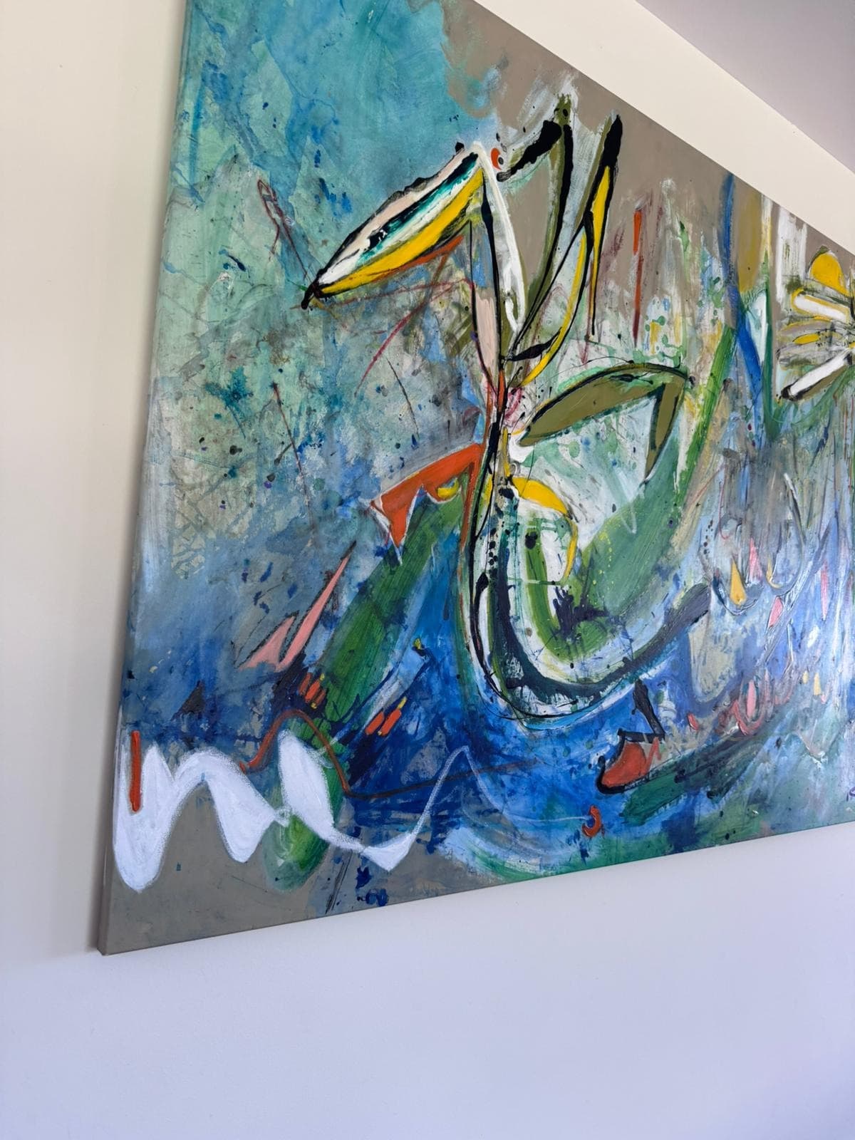 Zoe Ellenberg Original Abstract Expressionist Painting Large Statement Piece 260cm x 135cm — photo 6 of 9