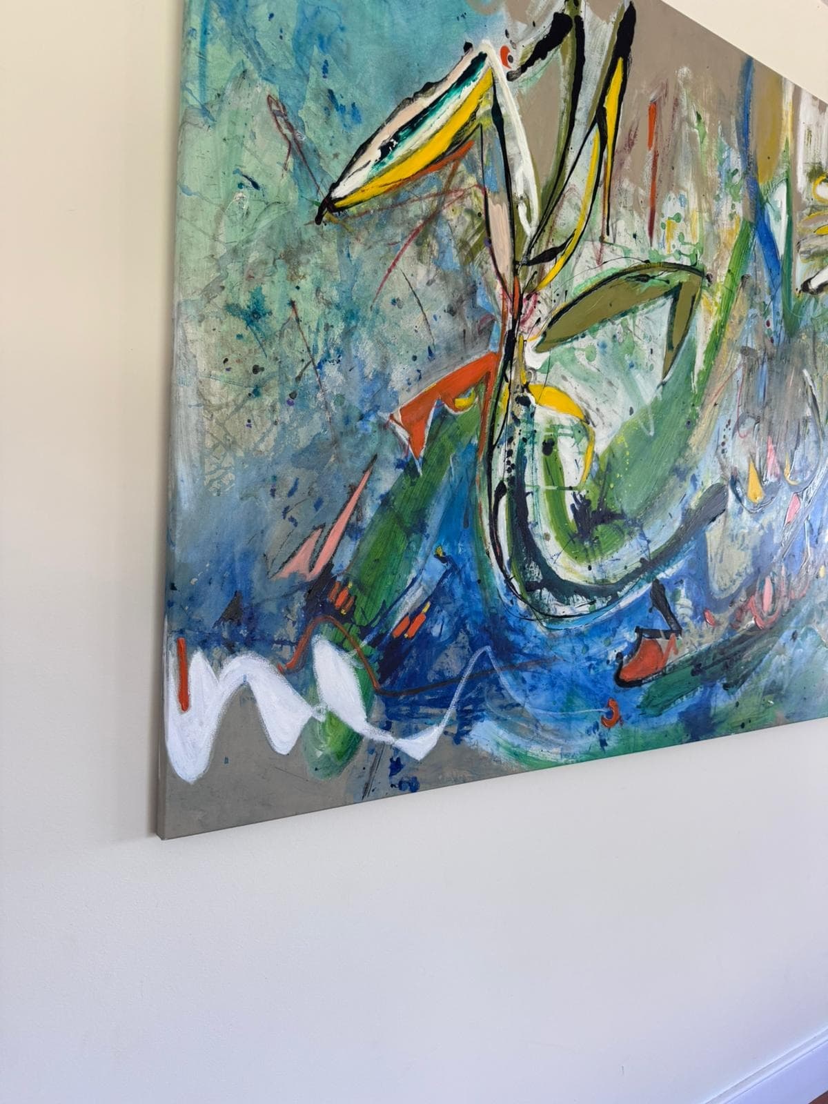 Zoe Ellenberg Original Abstract Expressionist Painting Large Statement Piece 260cm x 135cm — photo 9 of 9