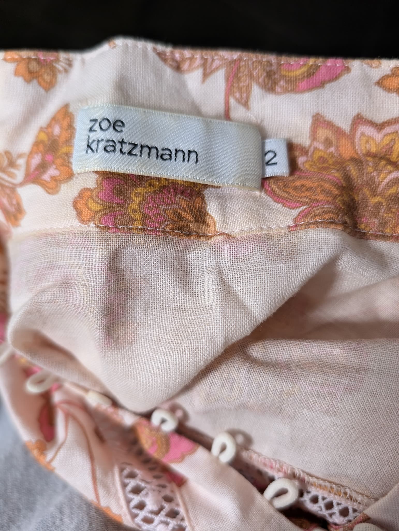 Zoe Kratzmann Floral Mini Dress Pink Size 2 — photo 6 of 8