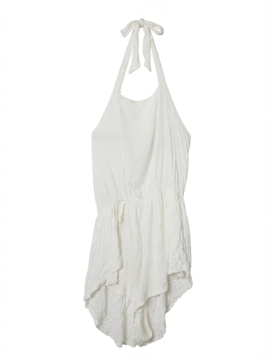 Zulu & Zephyr Crinkle Gauze Halter Romper White Women's AU 10 — photo 1 of 8