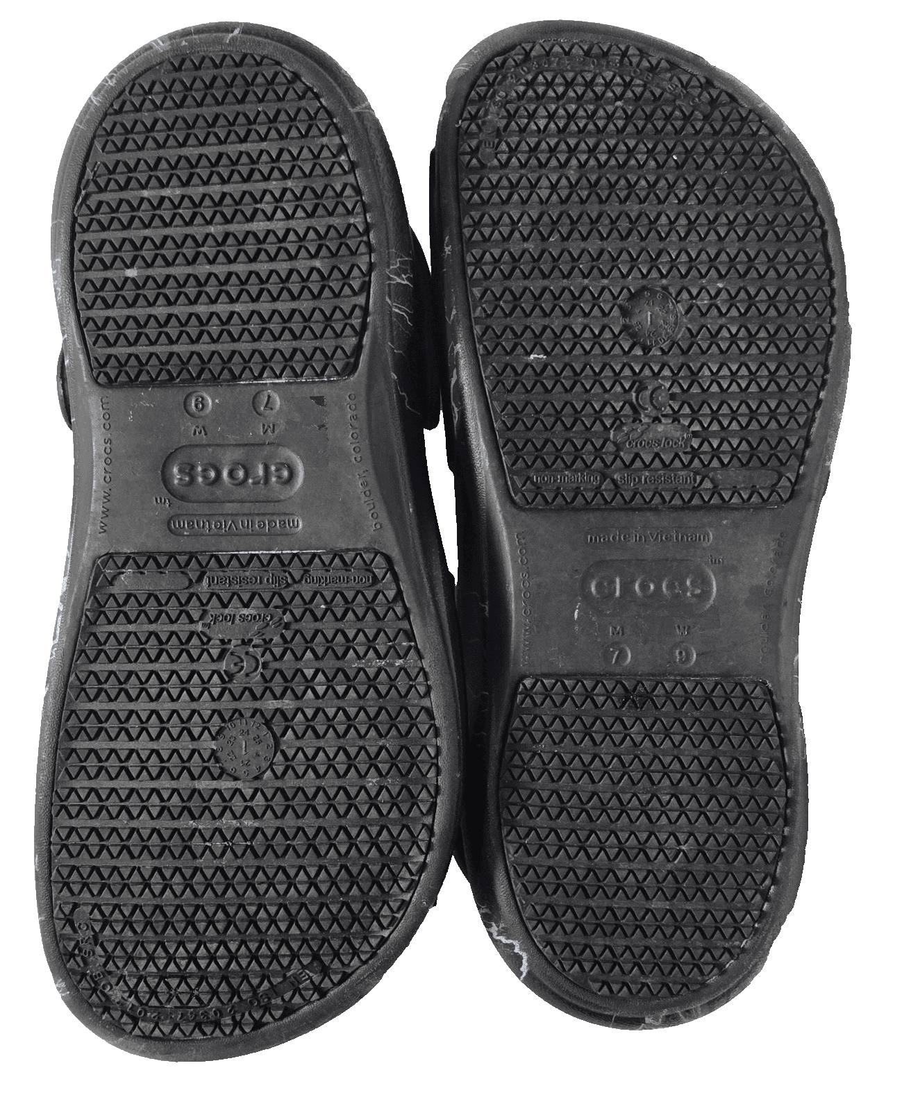 Crocs Black Bolts Blue Lightning Work Clog Slip Resistant Shoes Men's Size 7 — photo 8 of 8