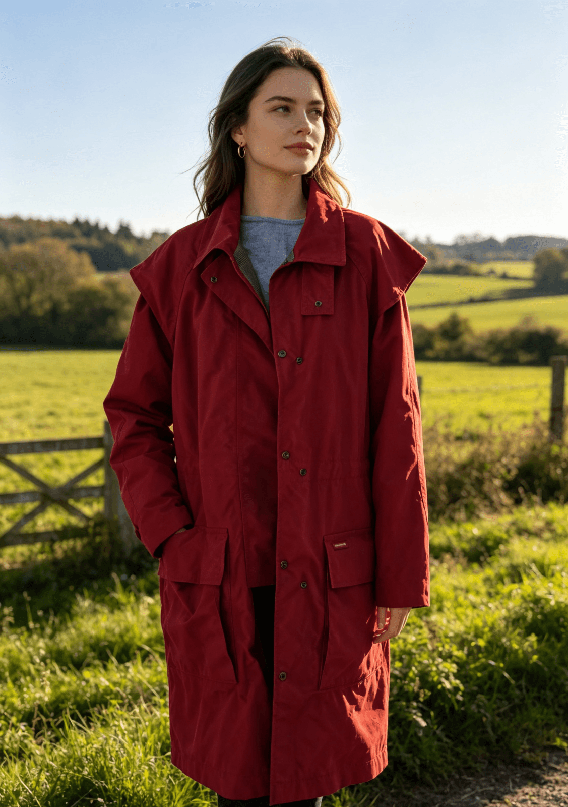 Authentic Driza-Bone Cavendish Ladies Jacket- Red - Size 12 (2012 -Discontinued — photo 2 of 15