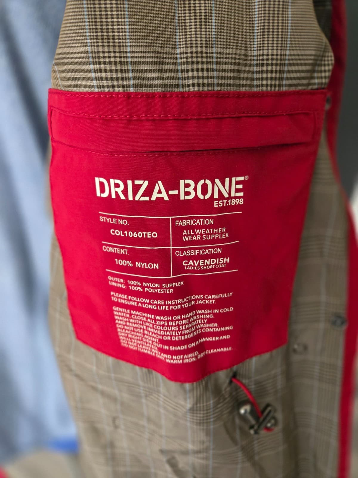 Authentic Driza-Bone Cavendish Ladies Jacket- Red - Size 12 (2012 -Discontinued — photo 11 of 15