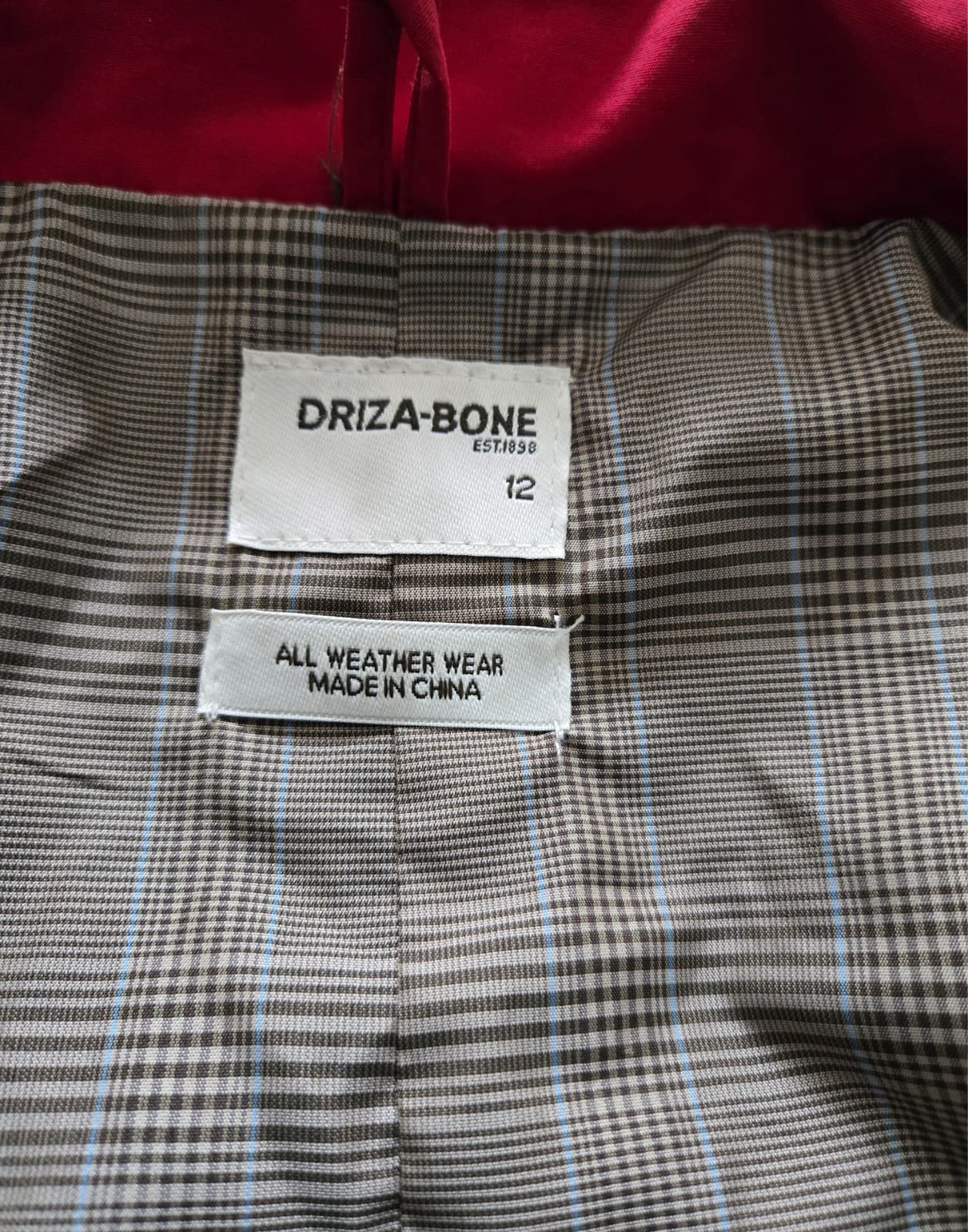 Authentic Driza-Bone Cavendish Ladies Jacket- Red - Size 12 (2012 -Discontinued — photo 15 of 15