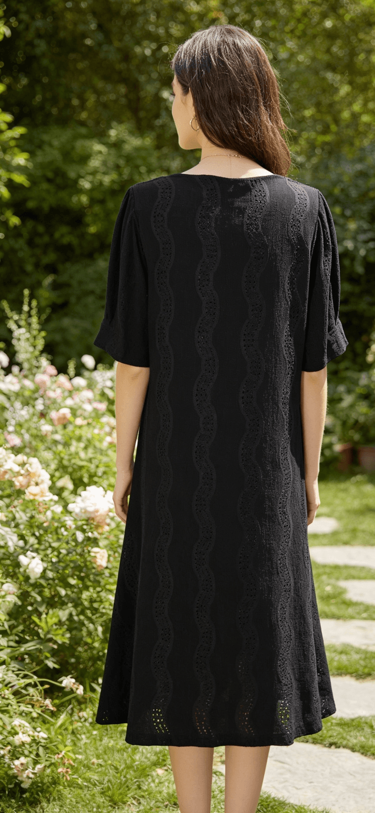 Ladies Stella Black Dress - Size 14 - Easy Fit - Easy Care - Lined - Lovely — photo 4 of 11