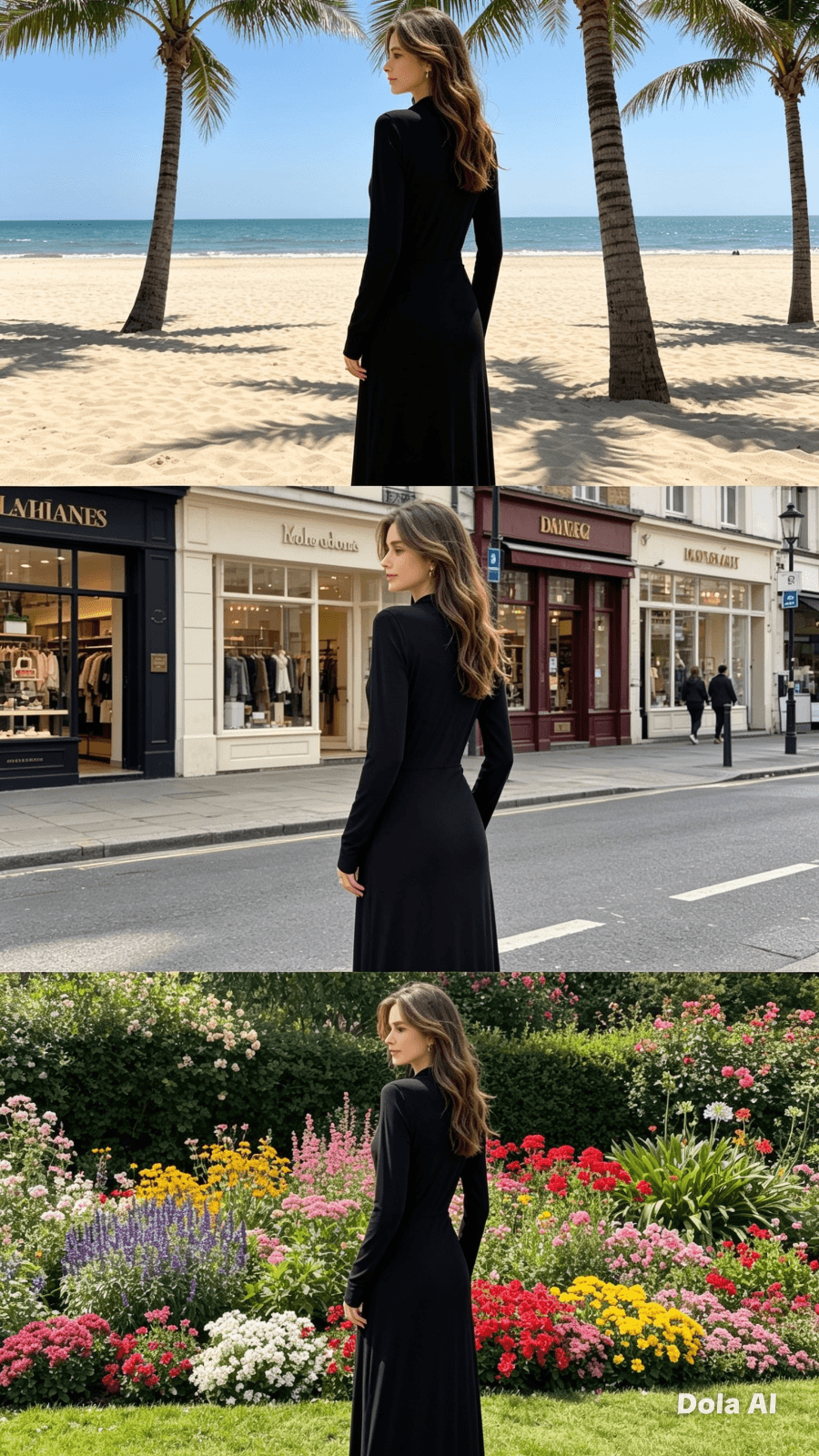 Ladies Boohoo Tall Black Long Sleeved Wrap Dress - Size Aust 14 — photo 2 of 14