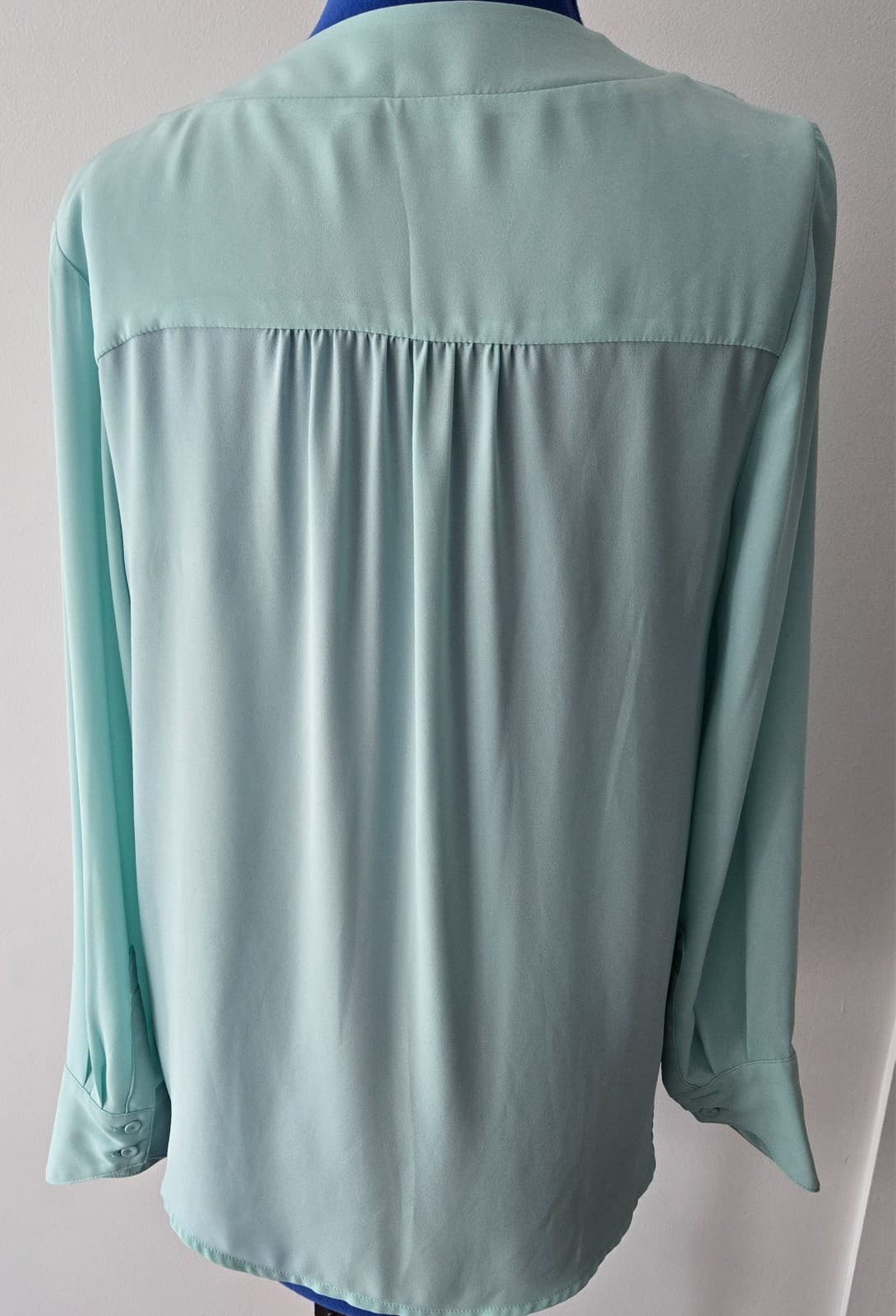 Portmans Mint Blouse - Size 10 - Long Sleeve - Cross Front — photo 4 of 7