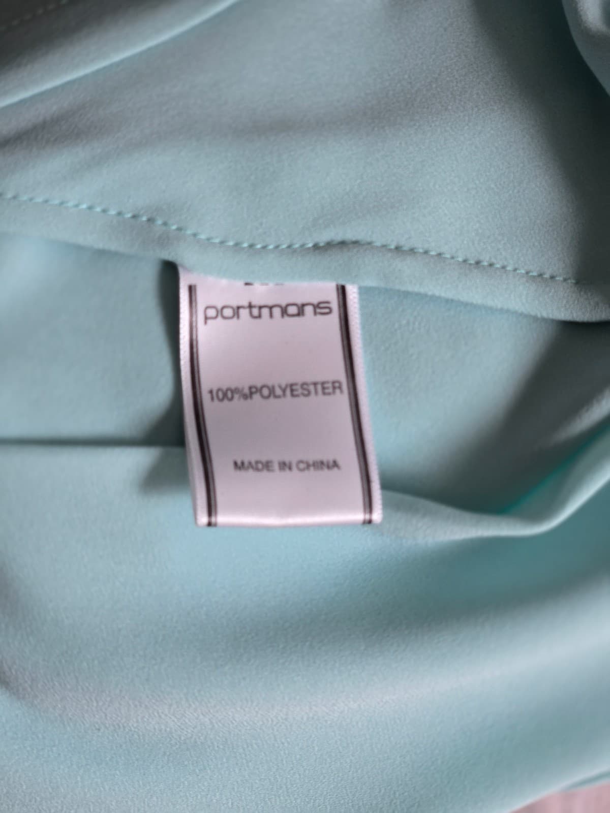 Portmans Mint Blouse - Size 10 - Long Sleeve - Cross Front — photo 7 of 7