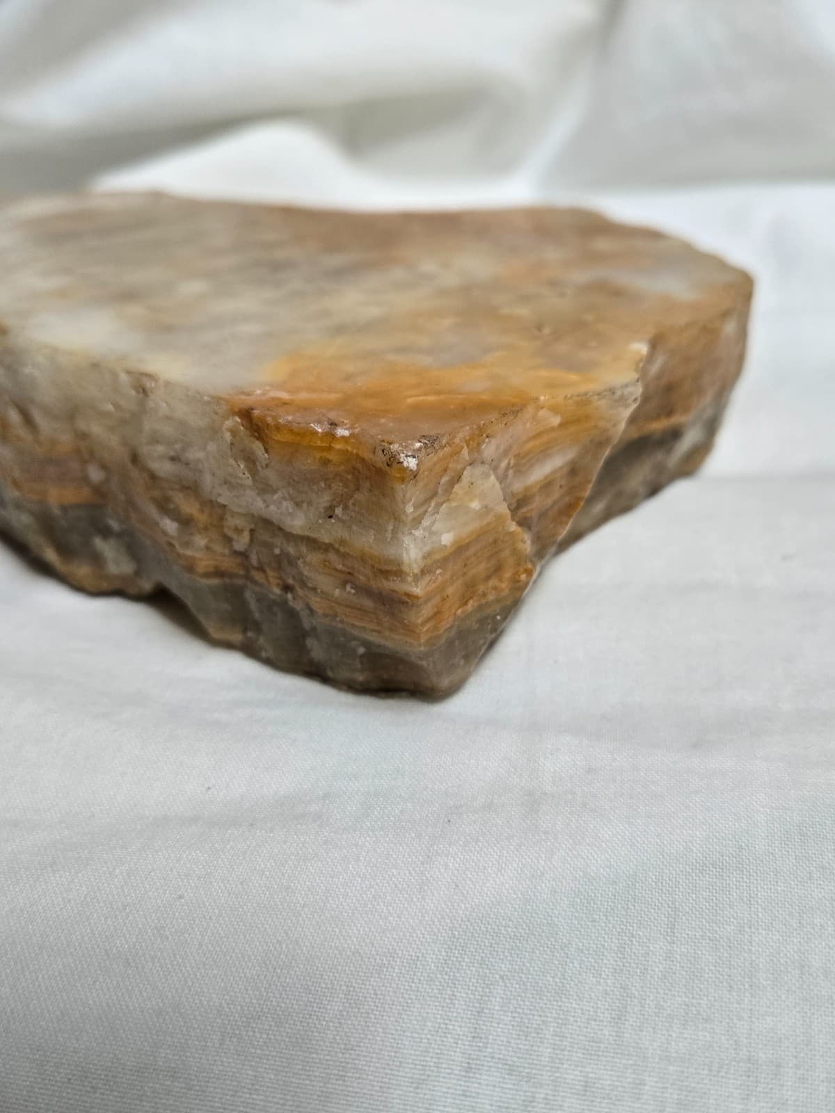 Vintage Mid Century Natural Agate Quartz Crystal Ashtray / Dish Carved Stone — photo 5 of 12