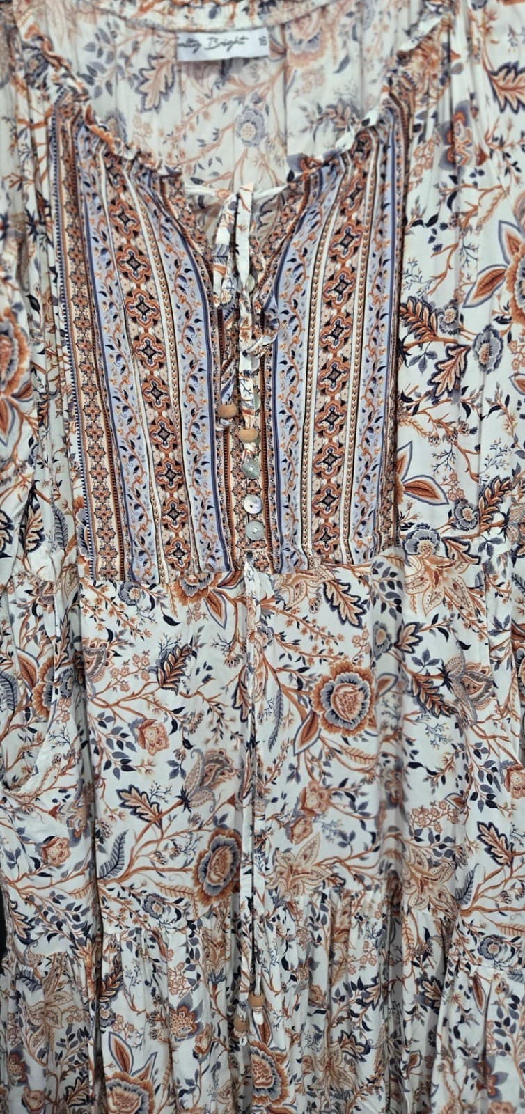 Ladies Salty Bright Boho Dress: Size 16: Orange & Blue- Lovely! — photo 17 of 18