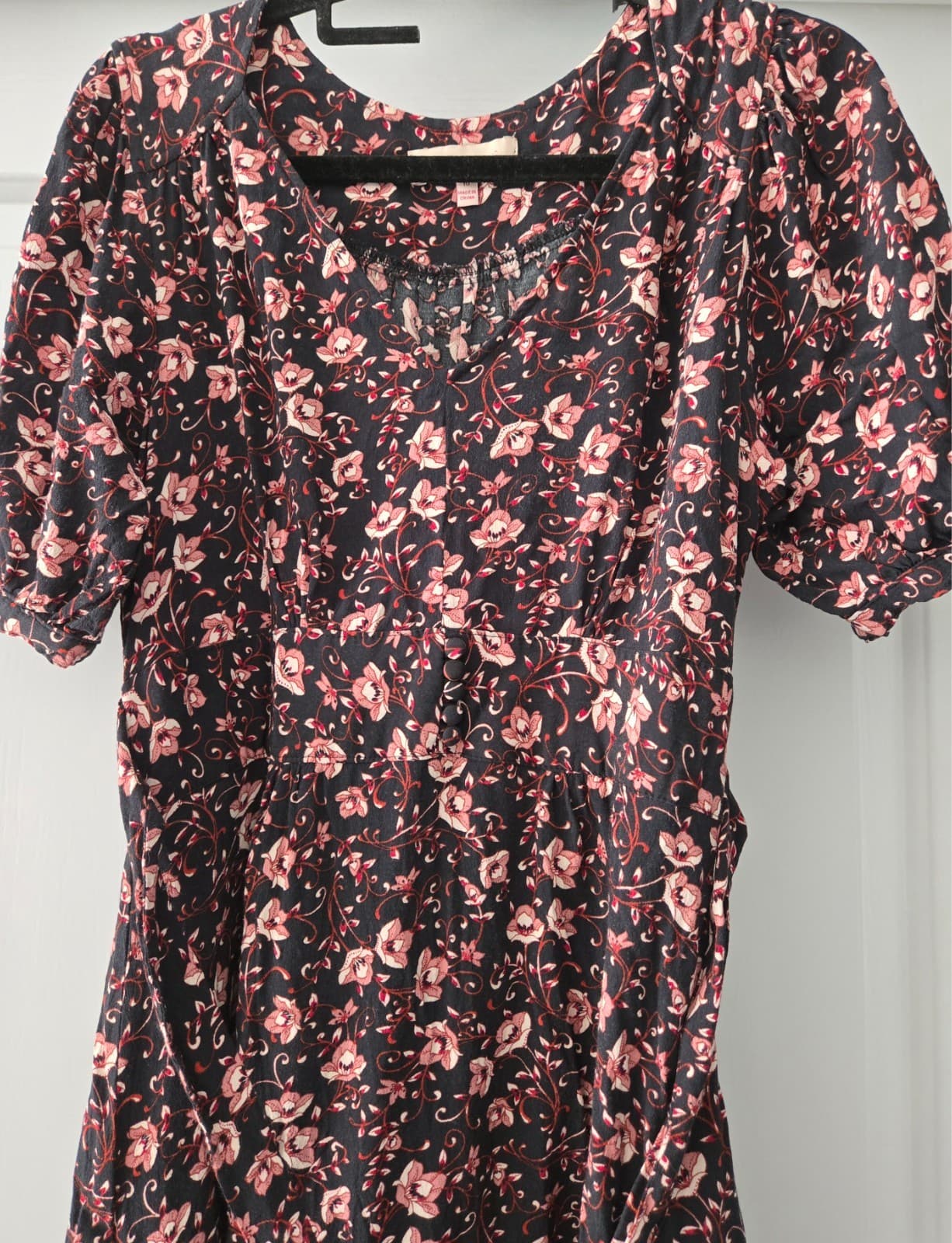 Diana Ferrari Ladies Floral Red / Black Mini Dress: Size 10 — photo 5 of 9