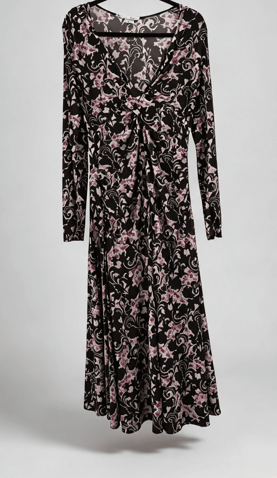 Ladies Basque Evening Boho Chic Maxi-Length Dress: Size 12 Petites — photo 5 of 9